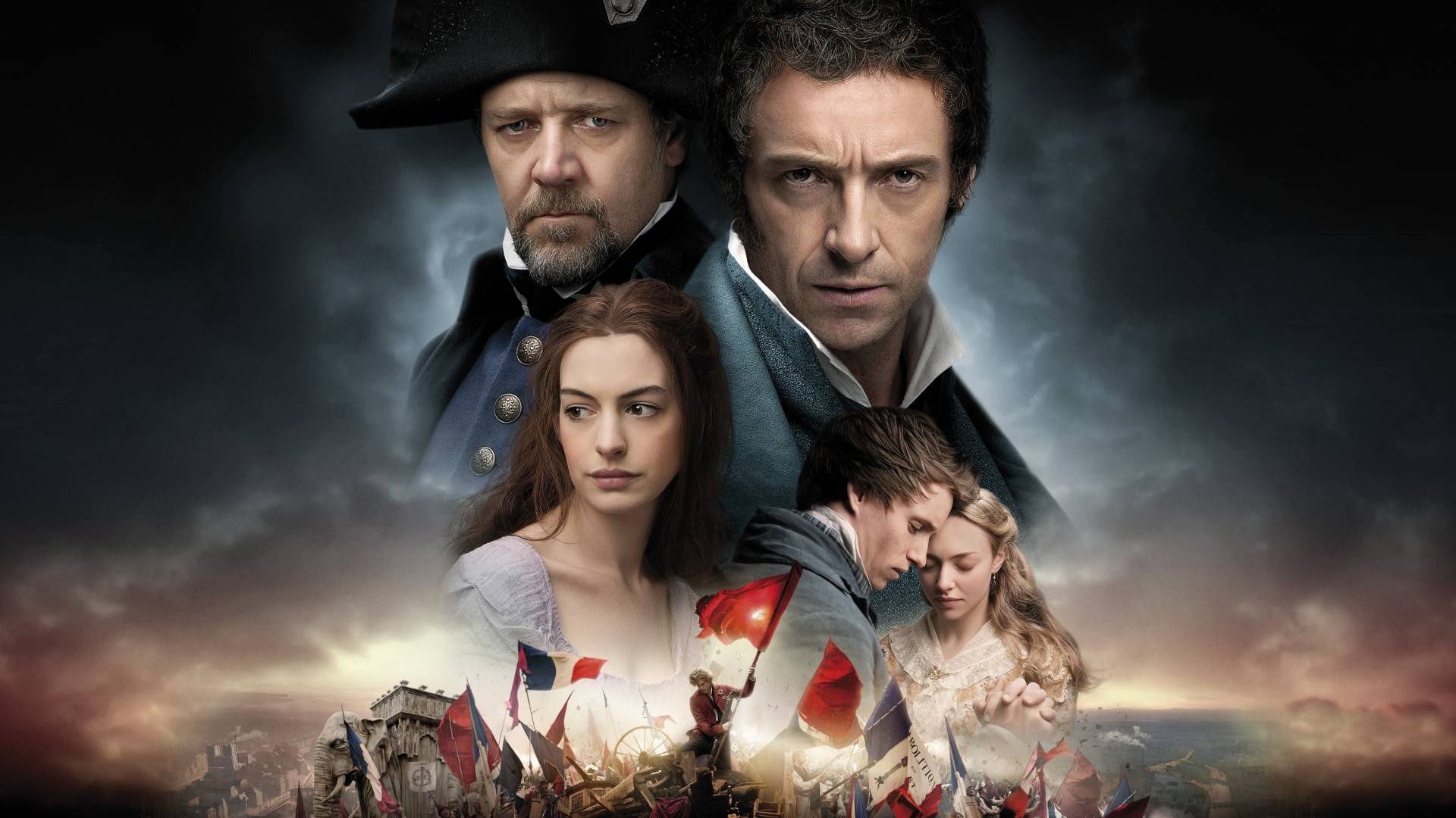Les Miserables: The 2012 film, set in France during the early nineteenth century. 1920x1080 Full HD Background.