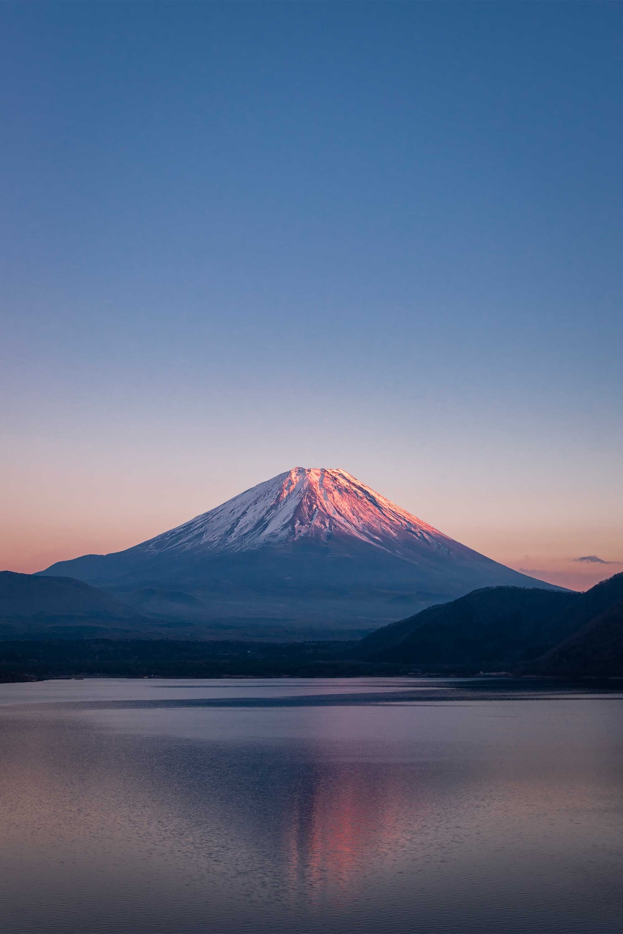 Mount Fuji, Wonders of the world, Breathtaking landscapes, Tranquil scenery, 2000x3000 HD Phone