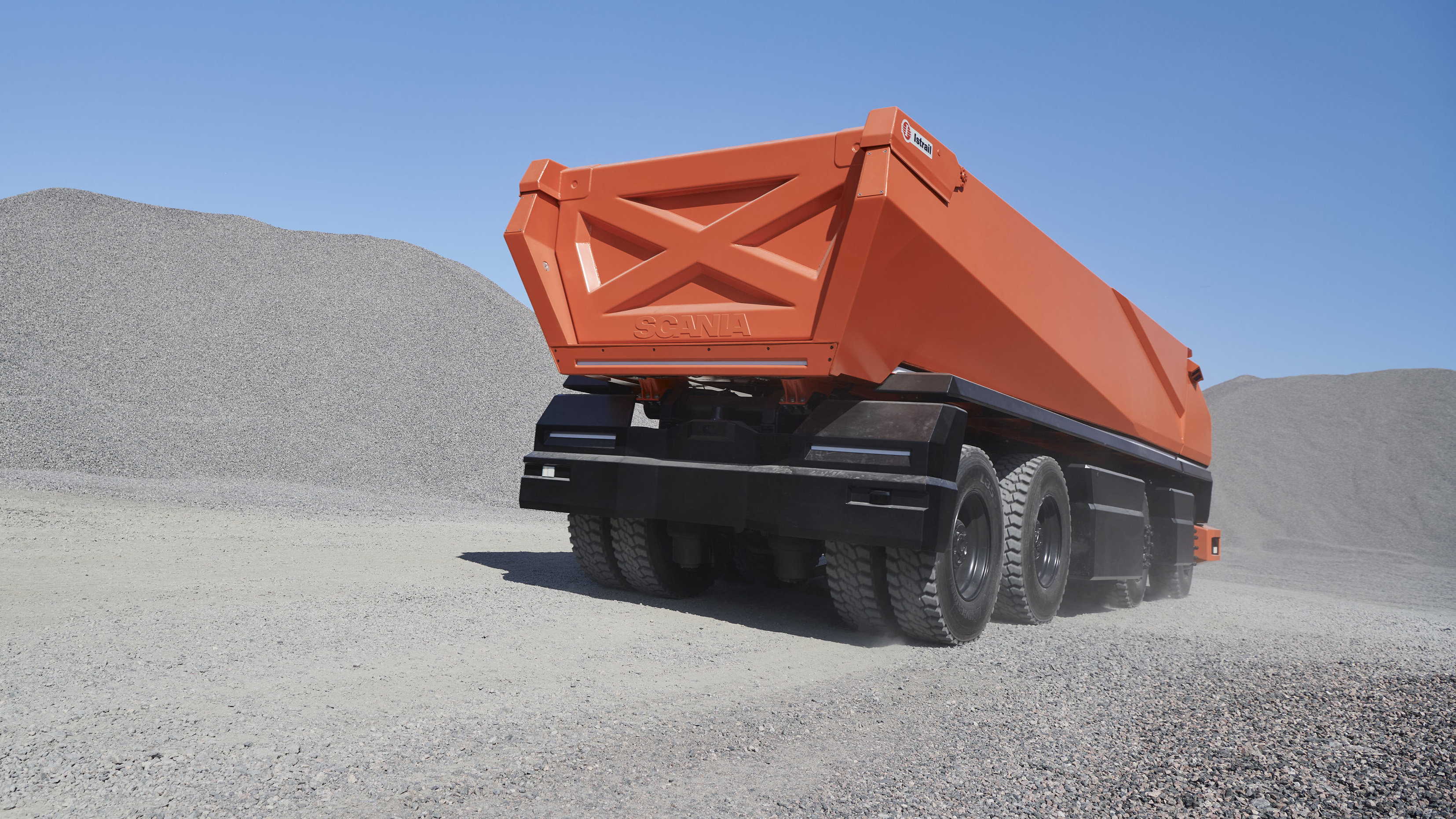 Scania has built a powersliding, autonomous dumper truck | Top Gear 3310x1870