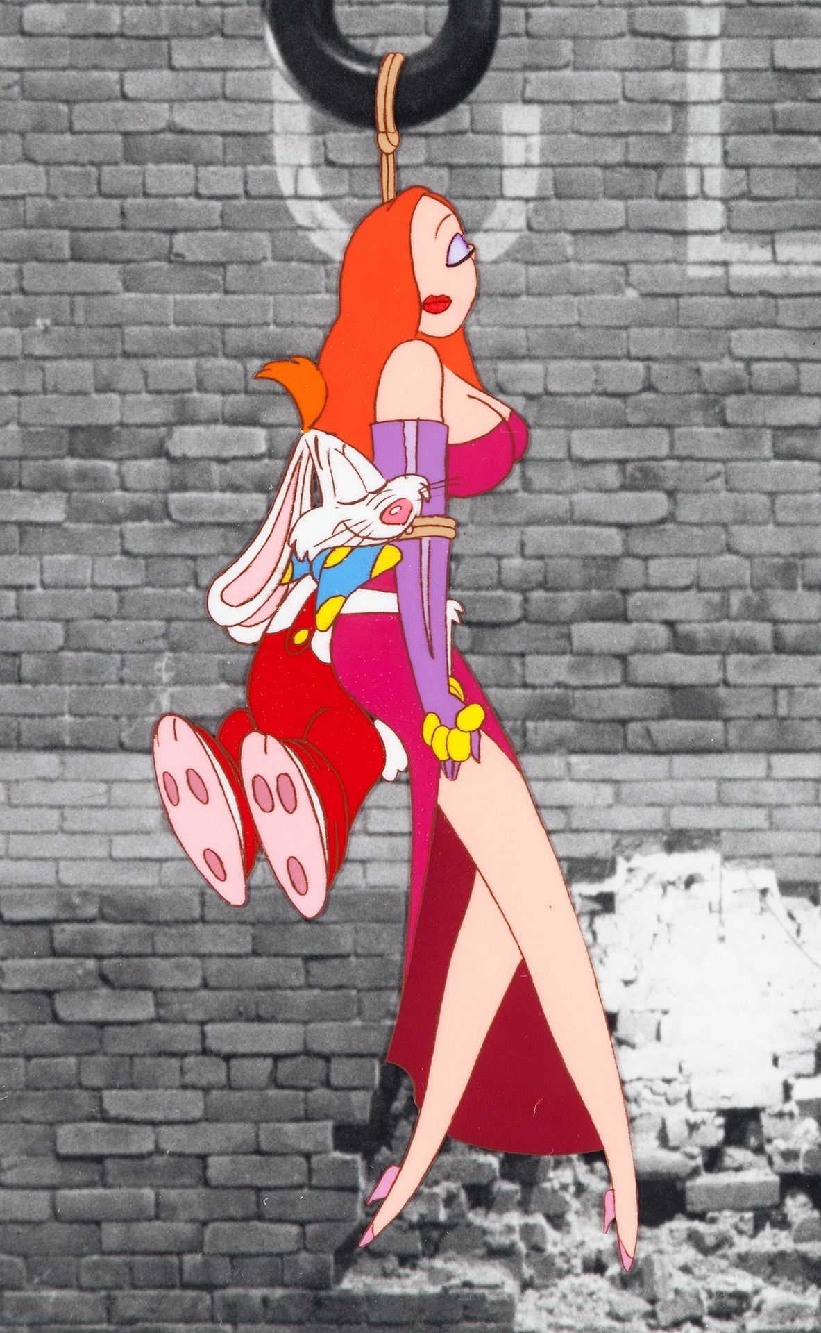 Jessica Rabbit, Animation cel, Who Framed Roger Rabbit, Cartoon, 1190x1920 HD Phone