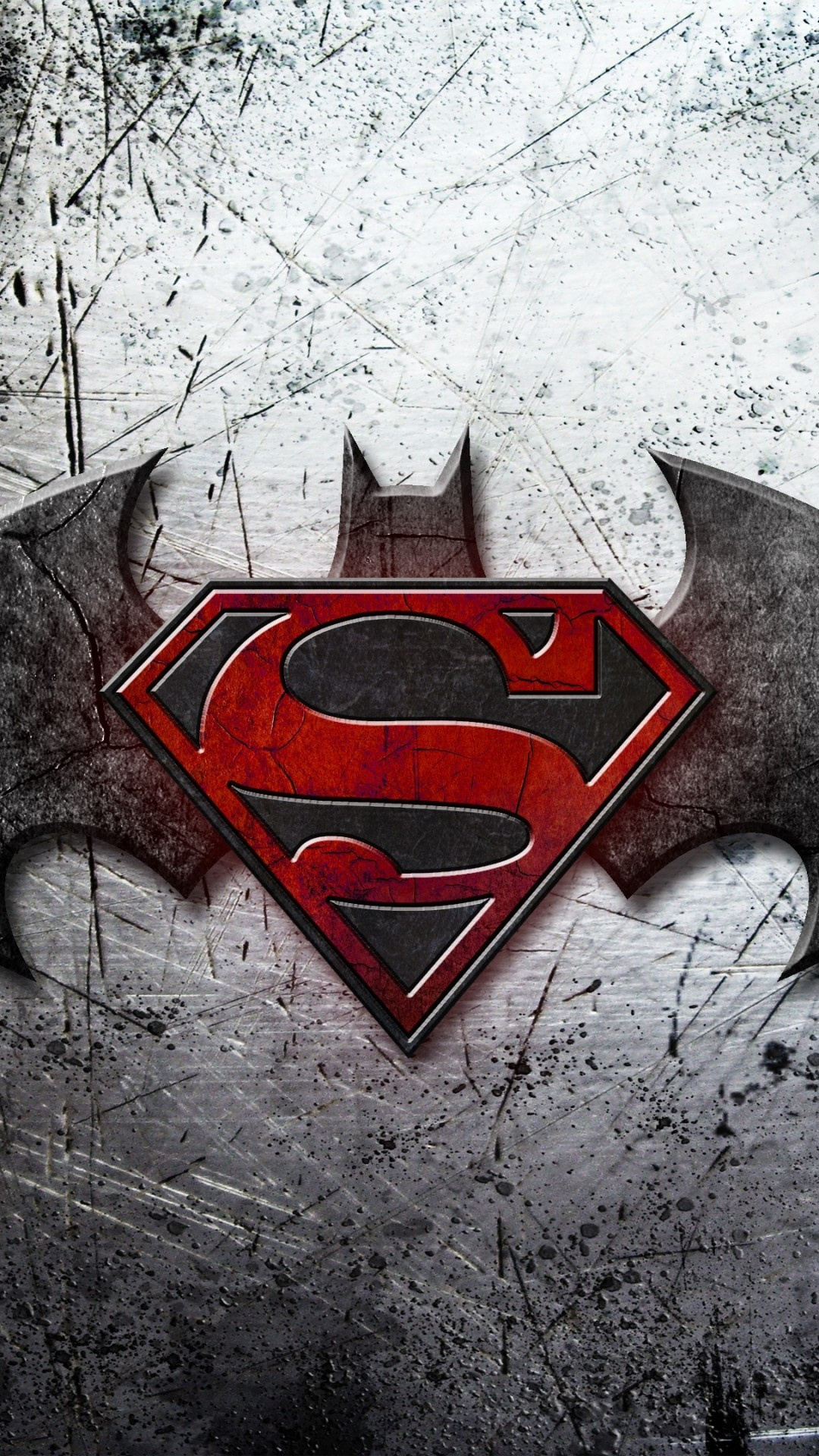 Batman v Superman, Dawn of Justice logo, Texture wallpapers, Sony Xperia Z, 1080x1920 Full HD Phone