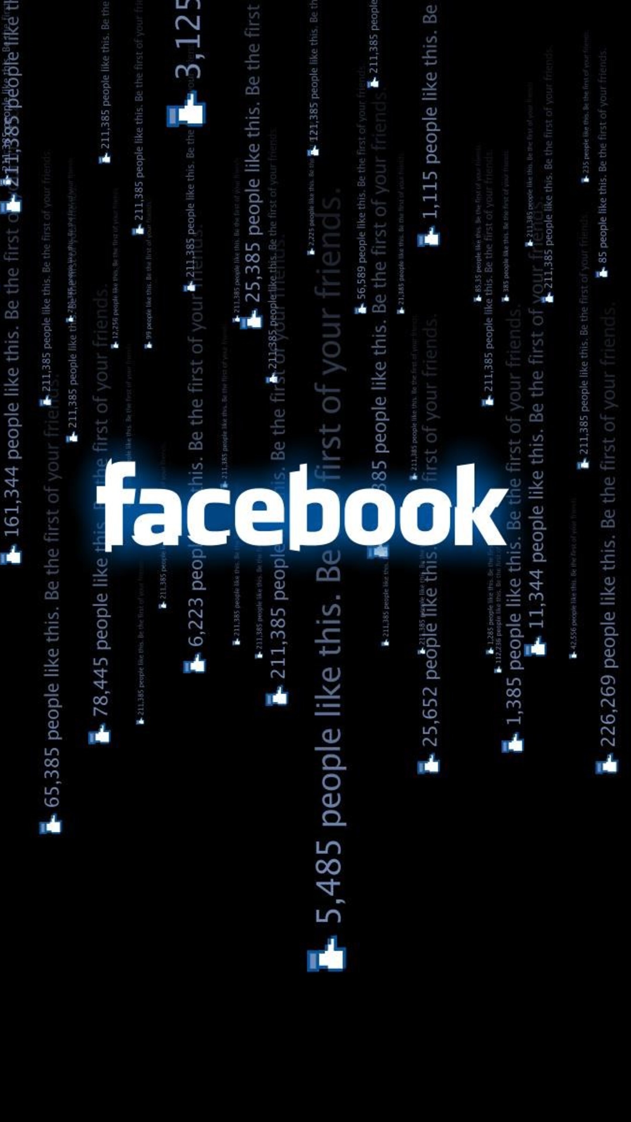Facebook: Matrix, A social networking service originally launched as FaceMash. 2160x3840 4K Background.