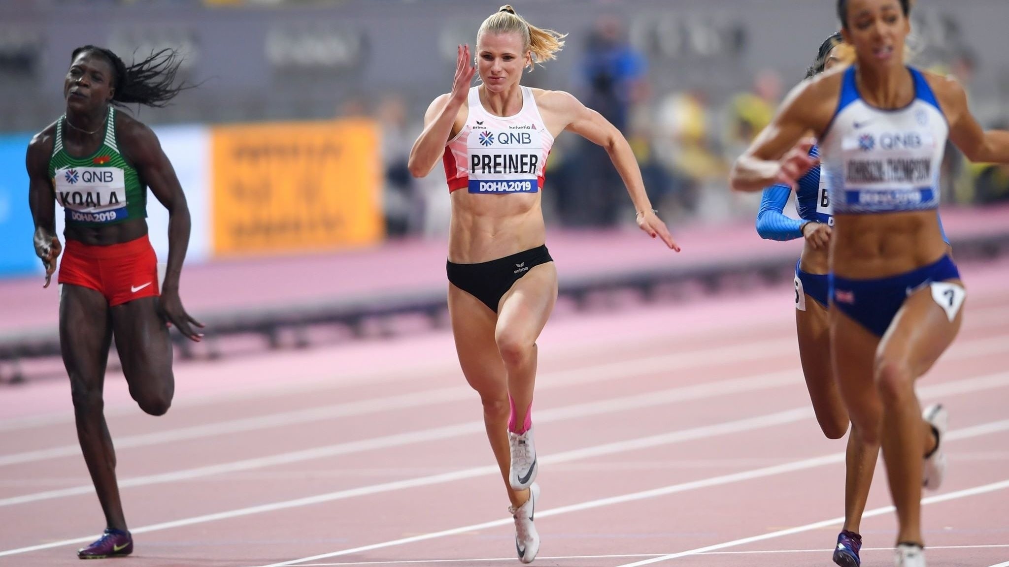 Verena Preiner, World Championships, Heptathlon bronze, Athletics event, 2050x1160 HD Desktop