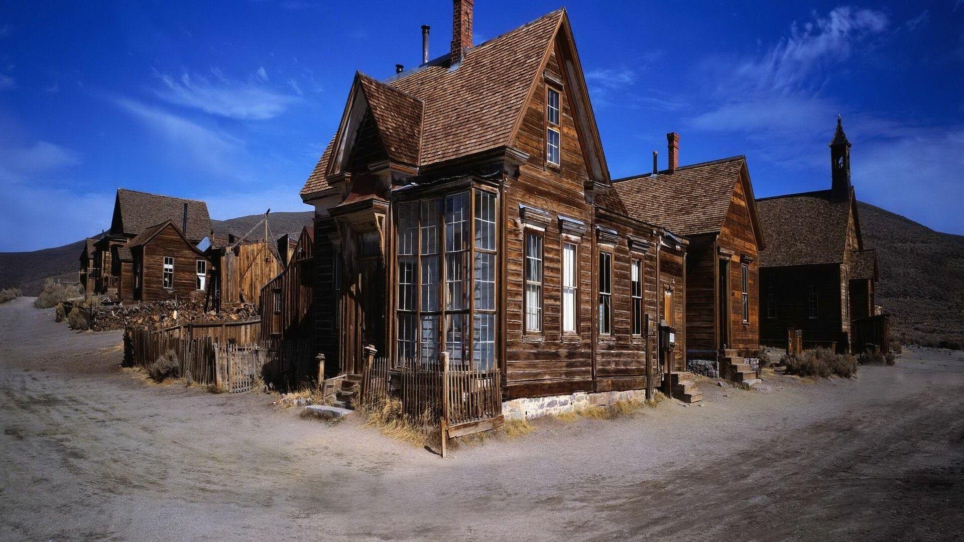 Ghost Town: Can be restored as living history museums, Residential area. 1920x1080 Full HD Background.