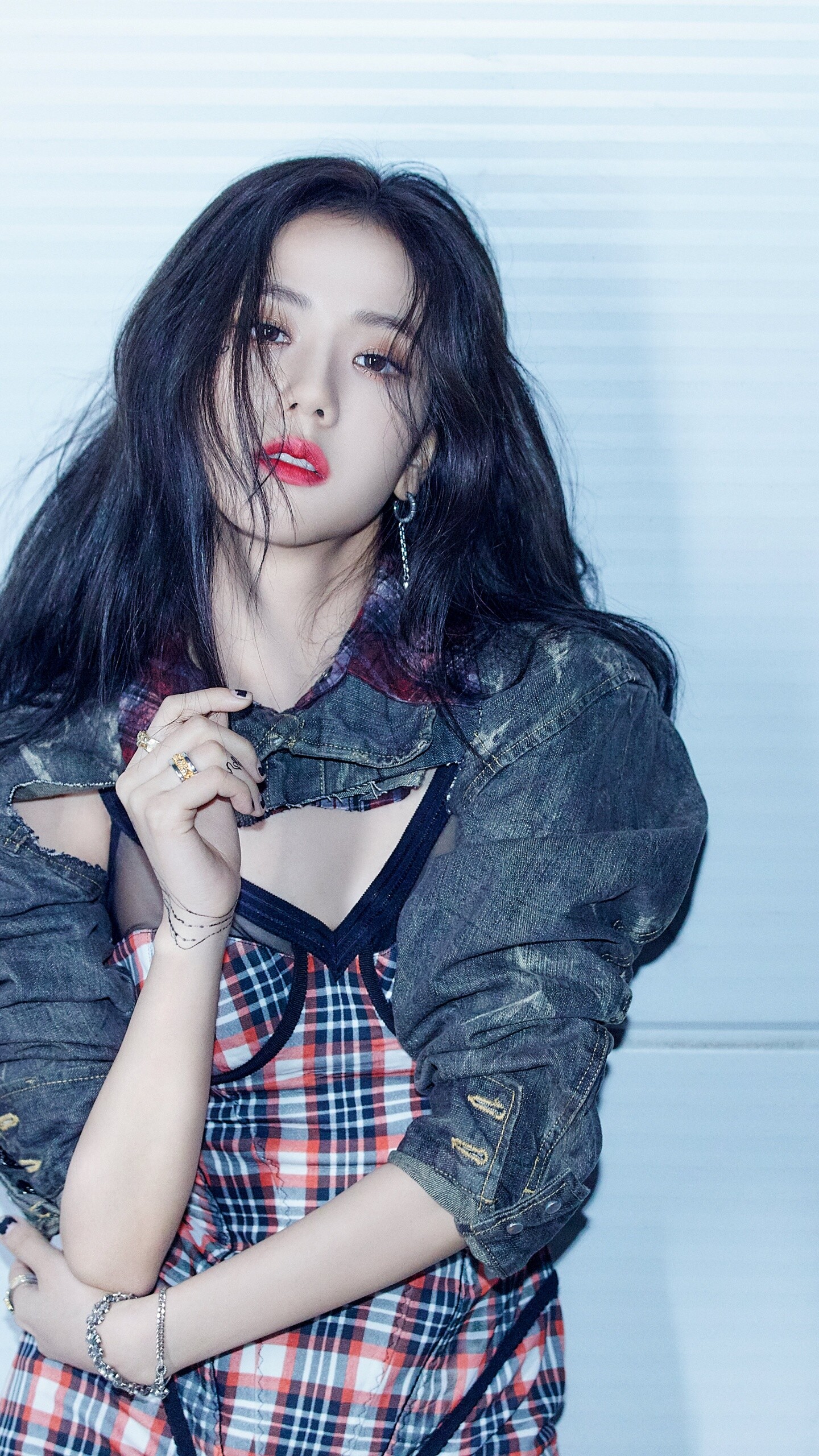 K-Pop: Jisoo, Blackpink, A South Korean singer and actress, Kim Ji-soo. 1440x2560 HD Wallpaper.