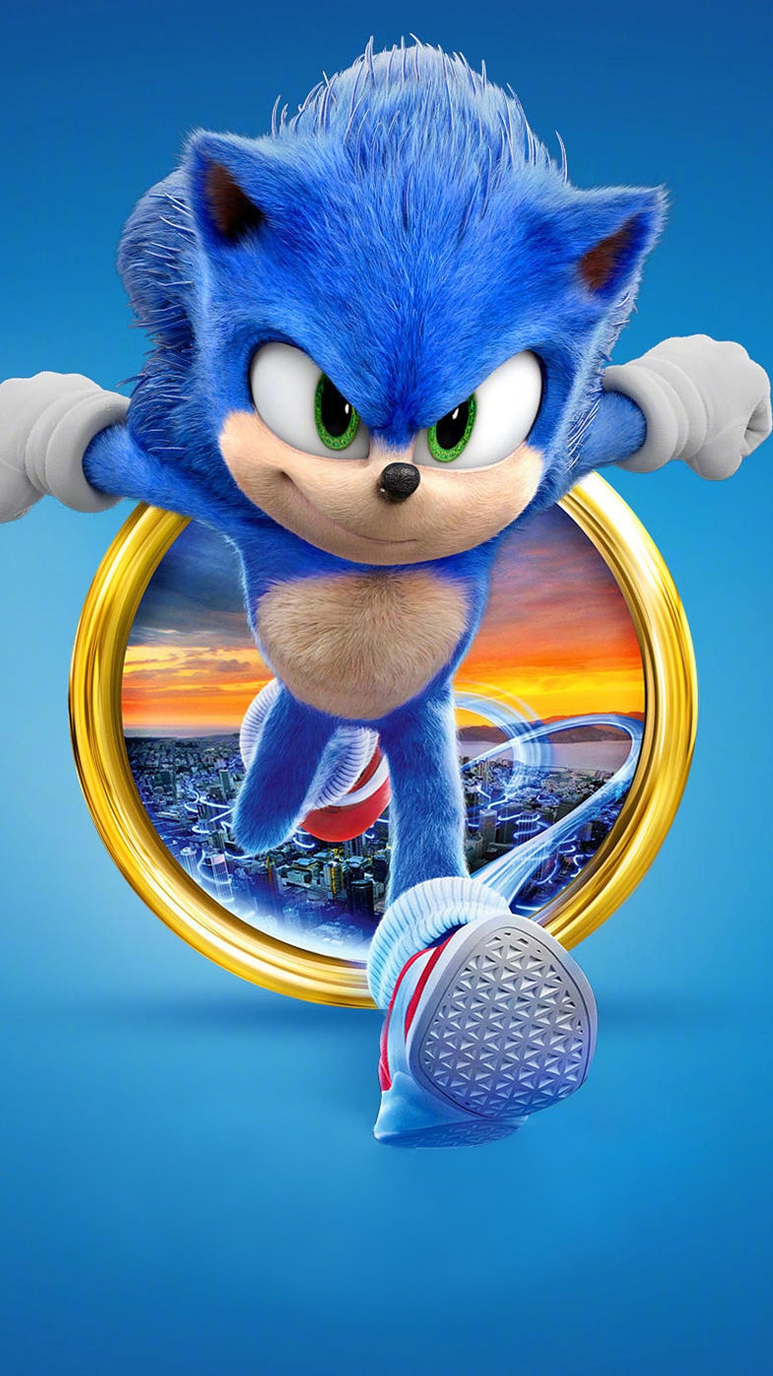 Sonic the Hedgehog 2020 Phone Wallpaper, Festive celebration, Playful animation, Sonic-themed party, 1540x2740 HD Phone