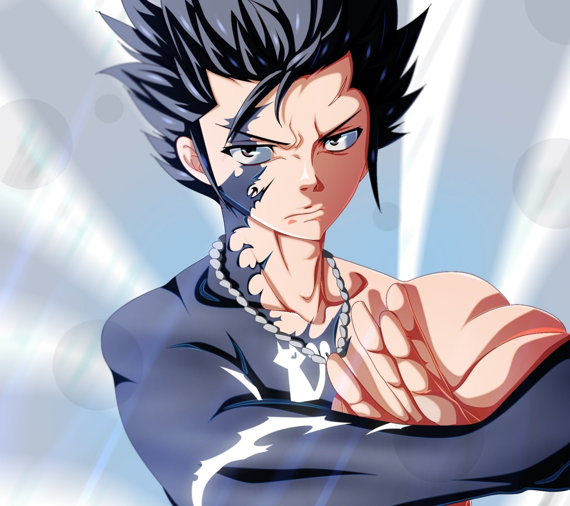 Gray Fullbuster: Gray's abilities to withstand cold temperatures, Fairy Tail, Illustrated by Hiro Mashima. 1920x1710 HD Wallpaper.