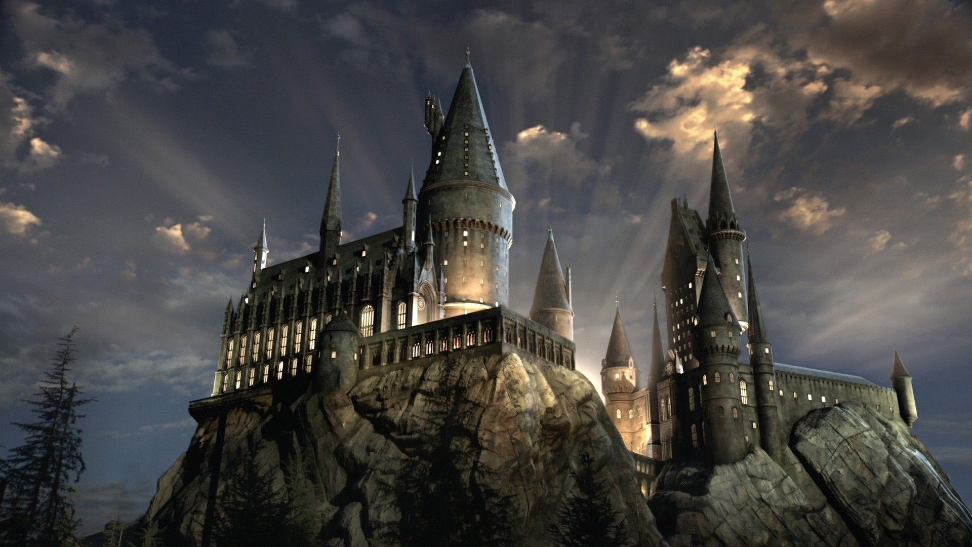 Hogwarts, Mystical school, Wizarding community, Magical ambiance, 1920x1080 Full HD Desktop