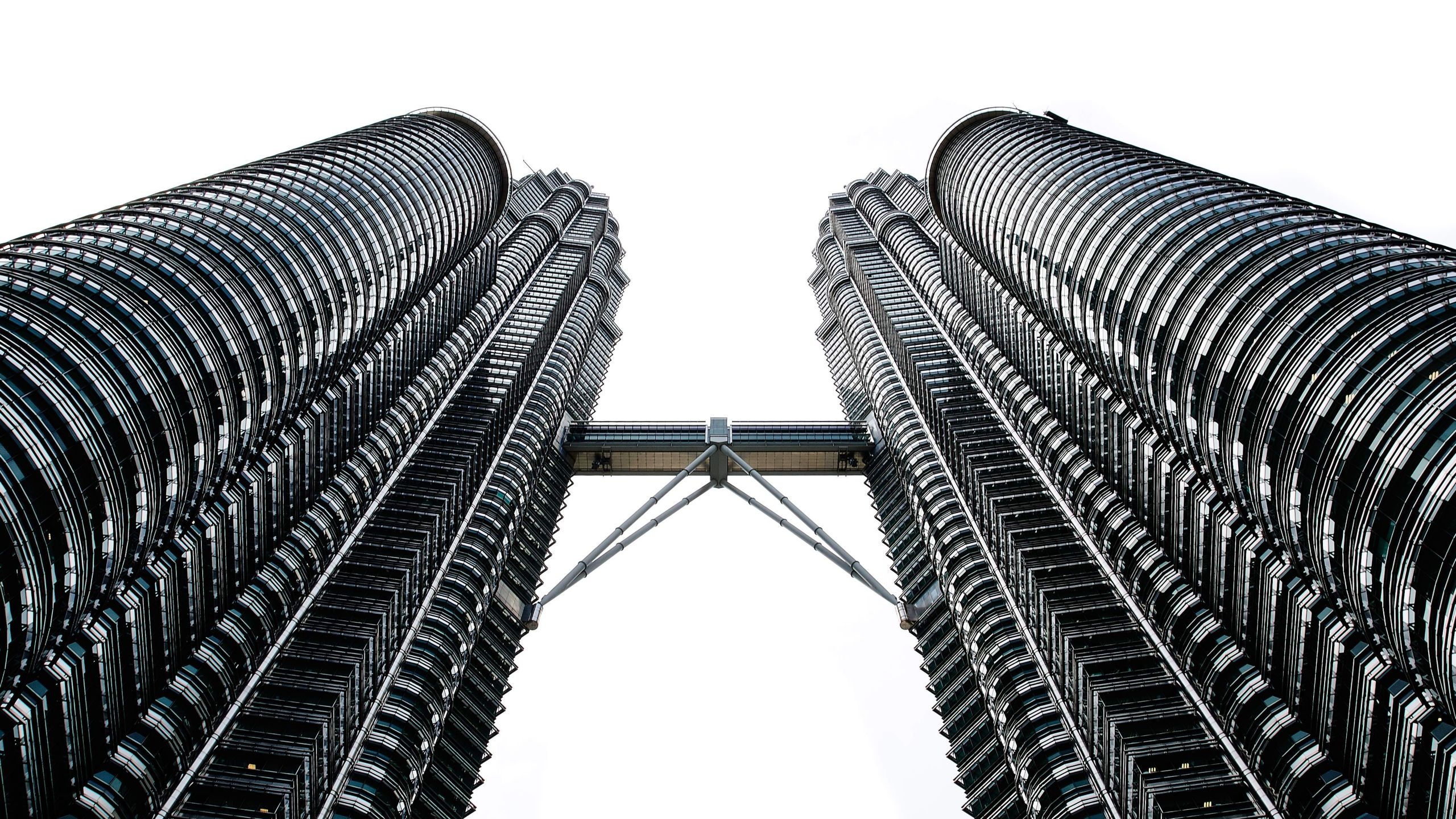 Petronas Twin Towers, Desktop wallpaper, Kuala Lumpur cityscape, Urban view, 2560x1440 HD Desktop