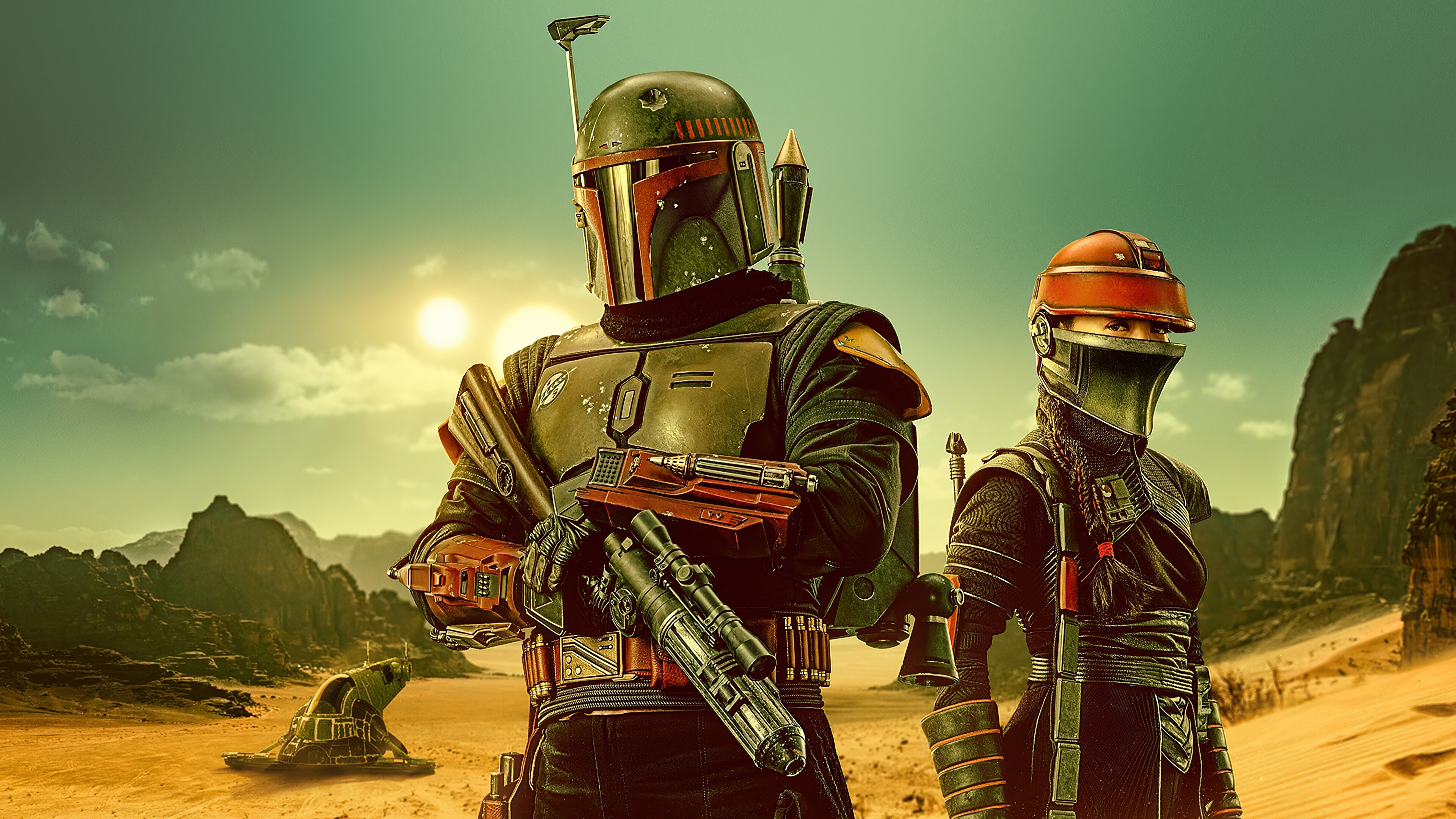 The Book of Boba Fett: A live-action television series, Star Wars franchise. 3840x2160 4K Wallpaper.