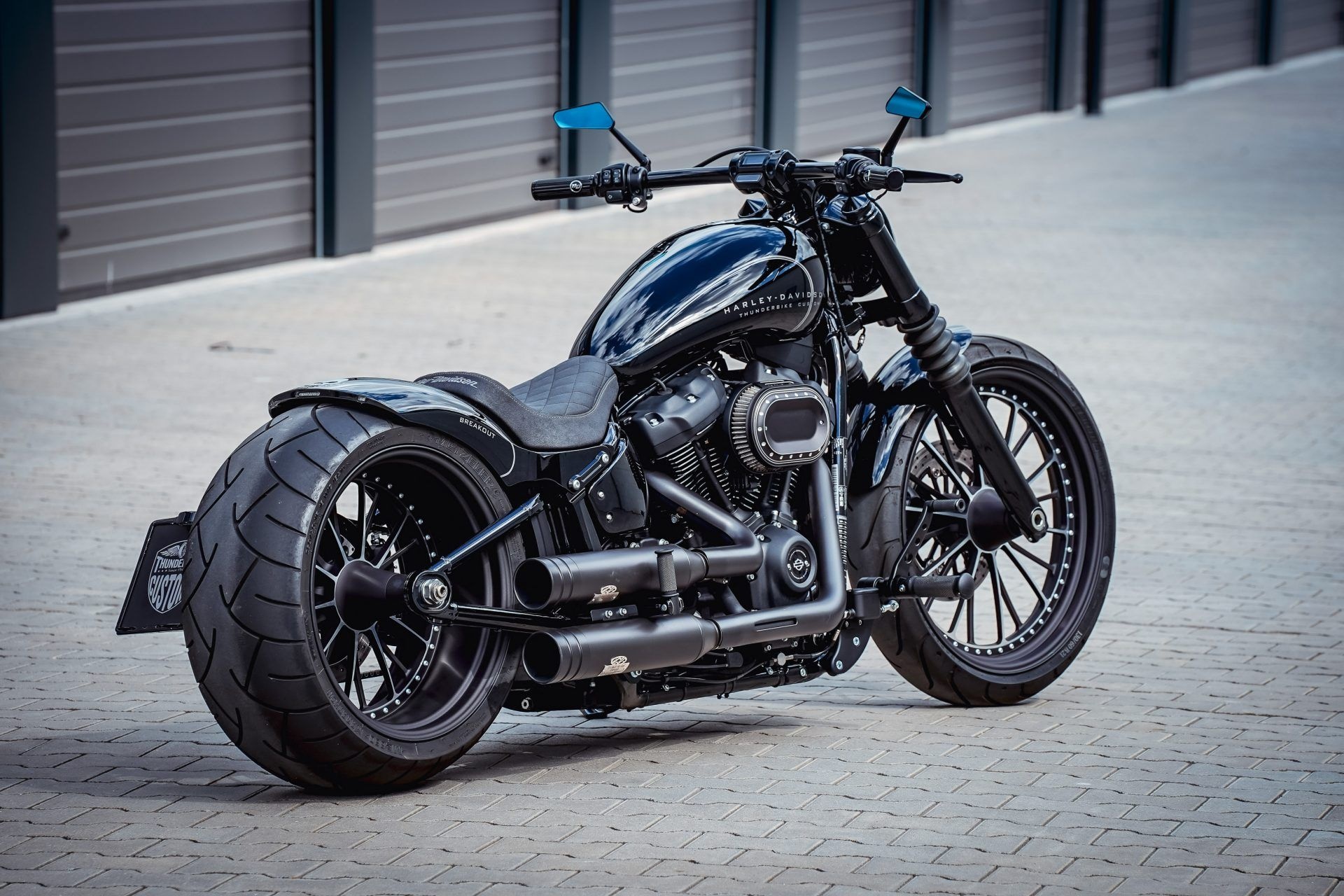 Harley-Davidson Breakout 114, Thunderbike black panther, Customized biking wonder, Captivating conversion, 1920x1280 HD Desktop
