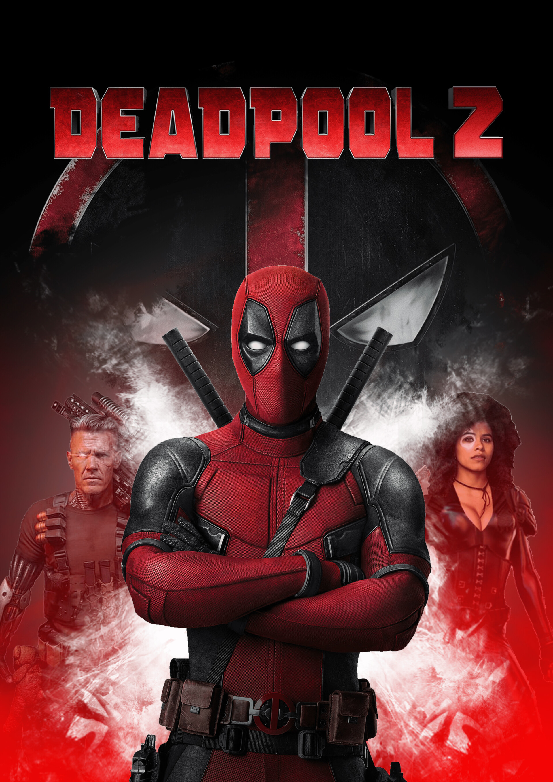 Deadpool 2 artstation, Deadpool 2 movie poster, Creative artwork, Visual design, 1920x2720 HD Handy