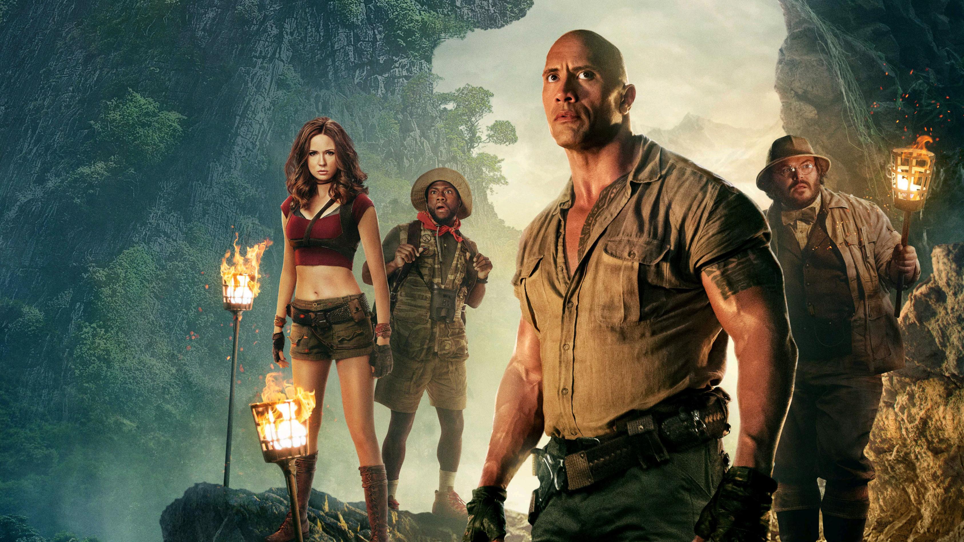 Jumanji: Welcome to the Jungle (2017) movie, China poster, HD wallpapers, Photos, 3380x1900 HD Desktop