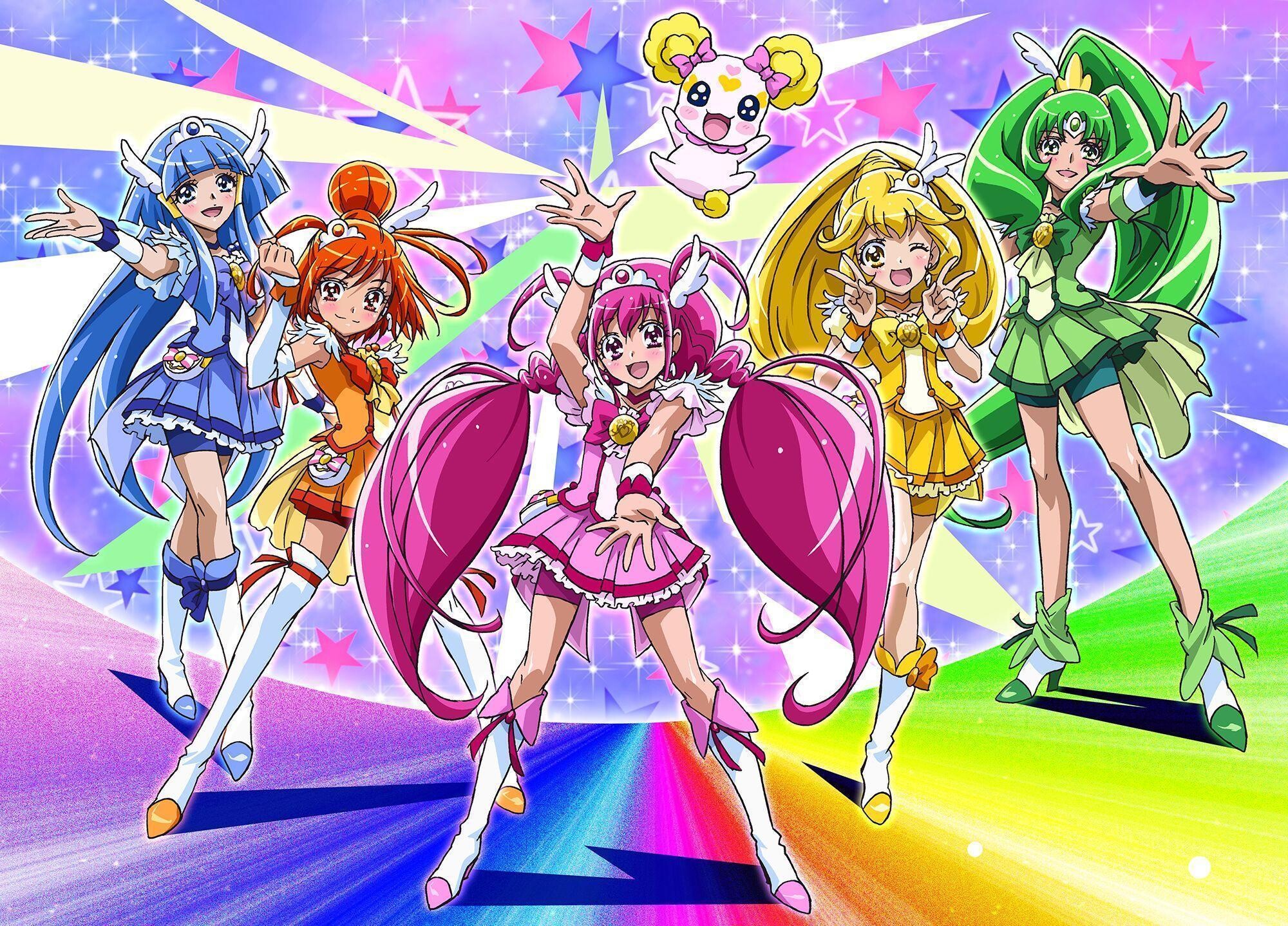 Glitter Force: Smile PreCure, Video game, Developed by Namco Bandai Games. 2000x1440 HD Background.