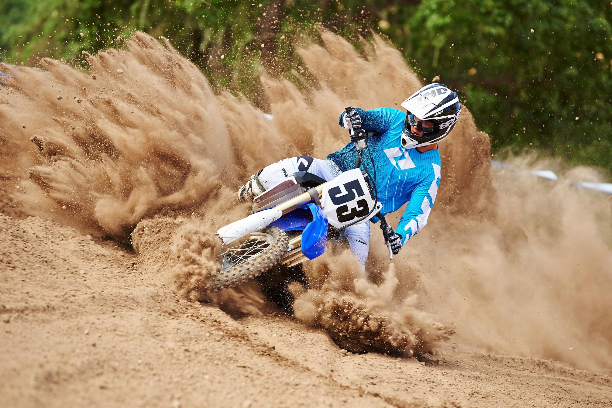 Motocross: Drifting In The Dirt, Motorcycle Racer, Enduro. 2020x1350 HD Wallpaper.