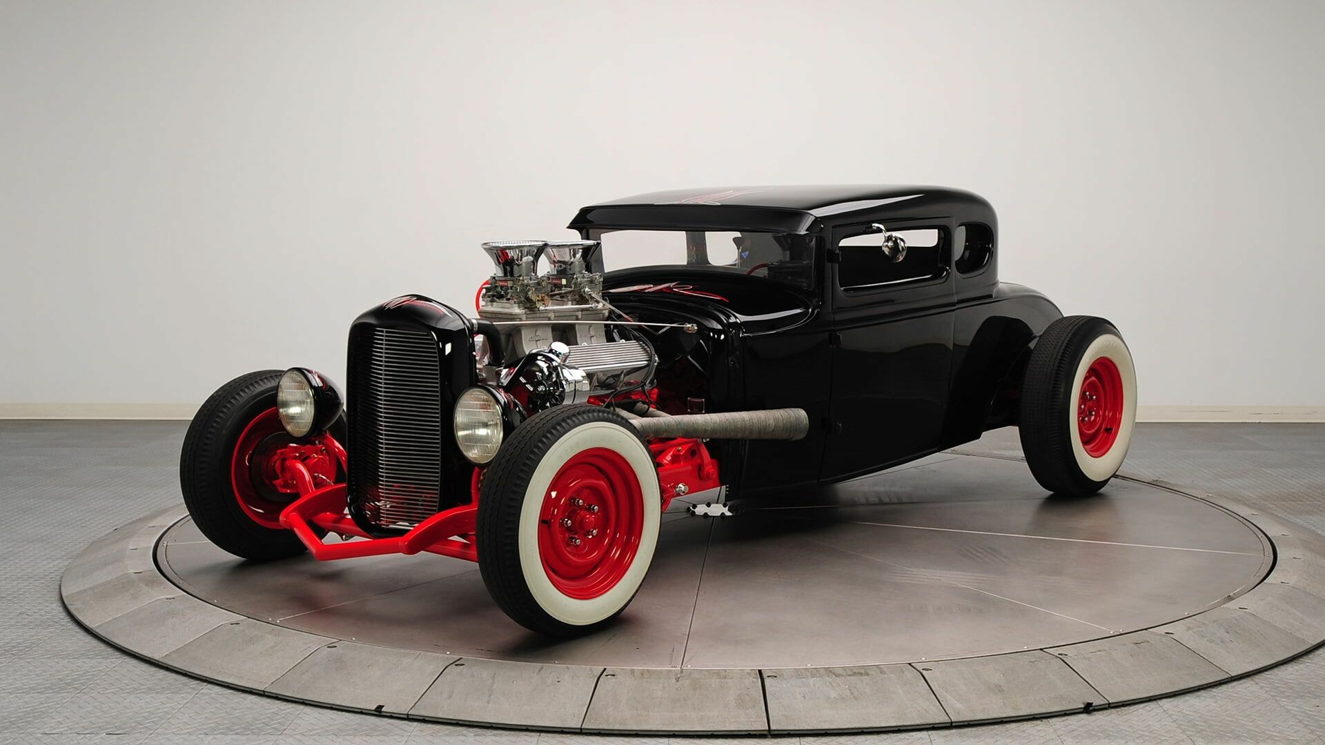 Hot Rod: Rebuilt automobile, Classic Car, Ford Model A. 1920x1080 Full HD Background.