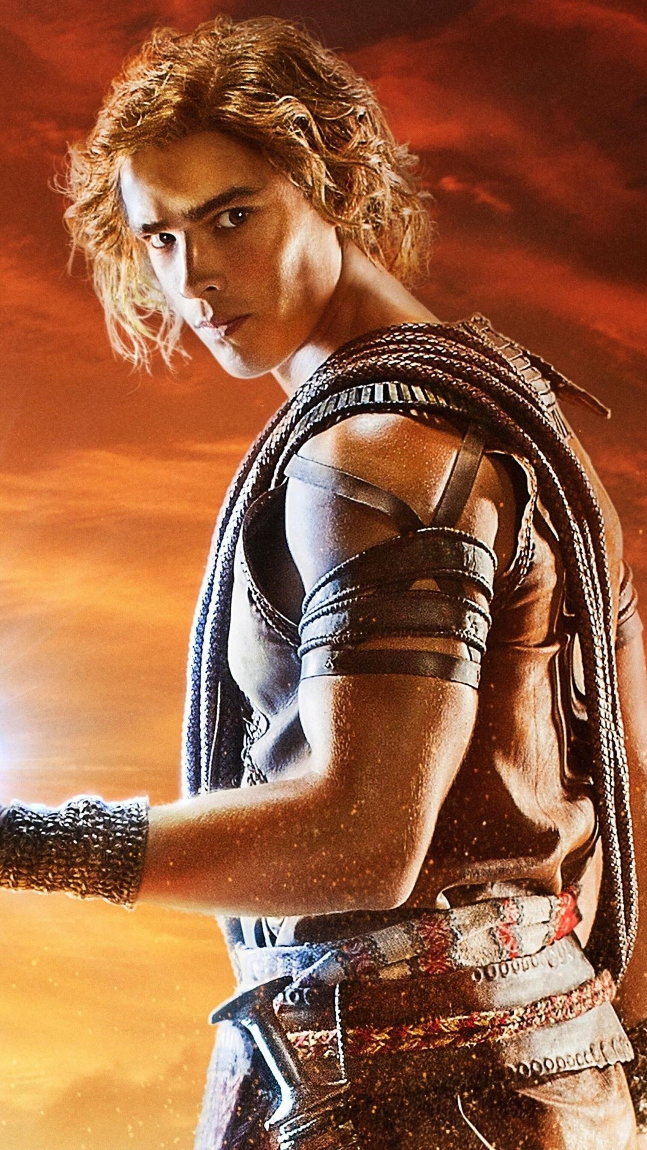 Gods of Egypt (Movie): Brenton Thwaites as Bek, Alex Proyas' first feature film in seven years. 2160x3840 4K Wallpaper.