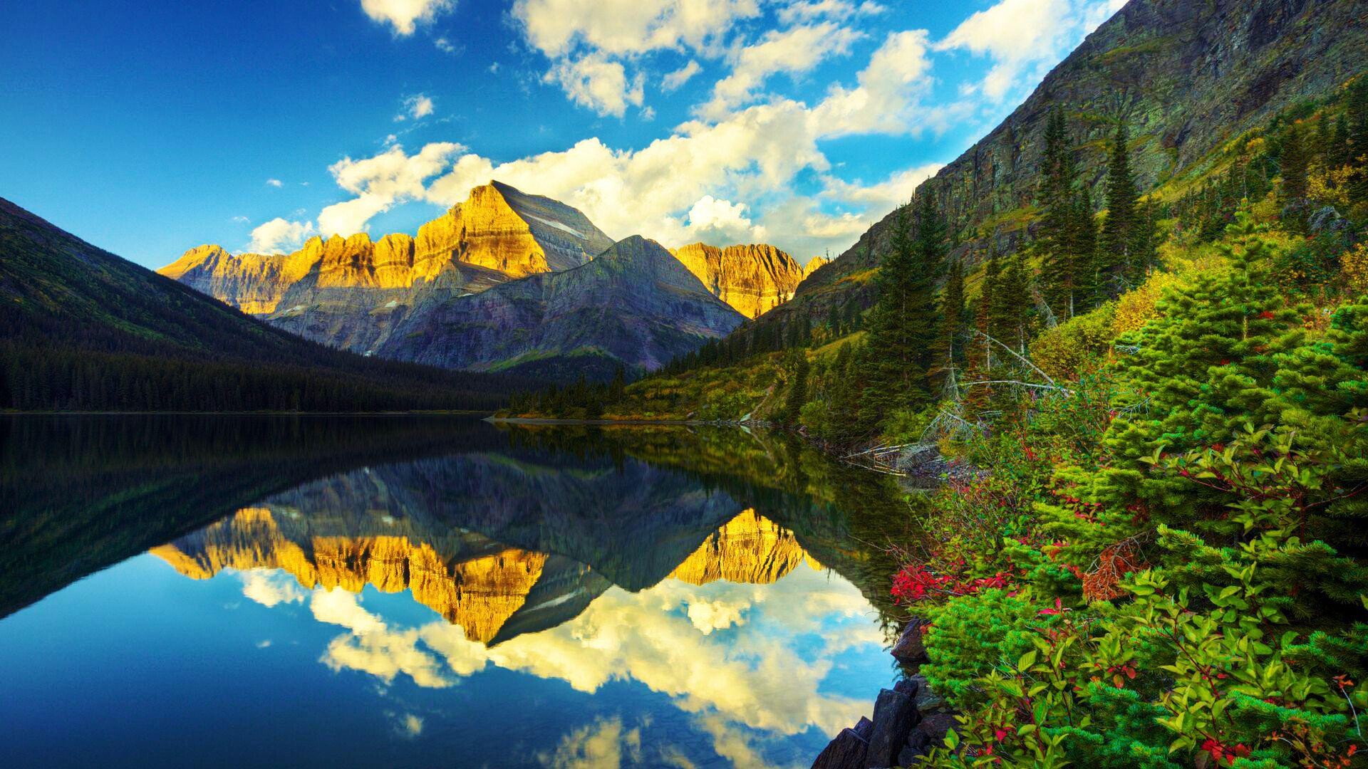 Outdoor photography, Glacier National Park, Scenic wonders, 1920x1080 Full HD Desktop