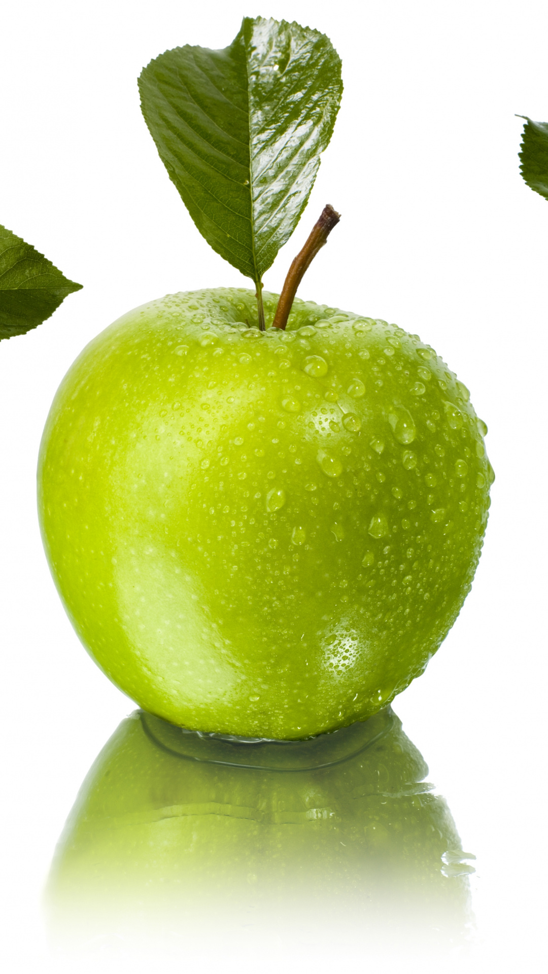 Apple (Fruit): A round fruit with red or green skin and a whitish inside. 1080x1920 Full HD Background.