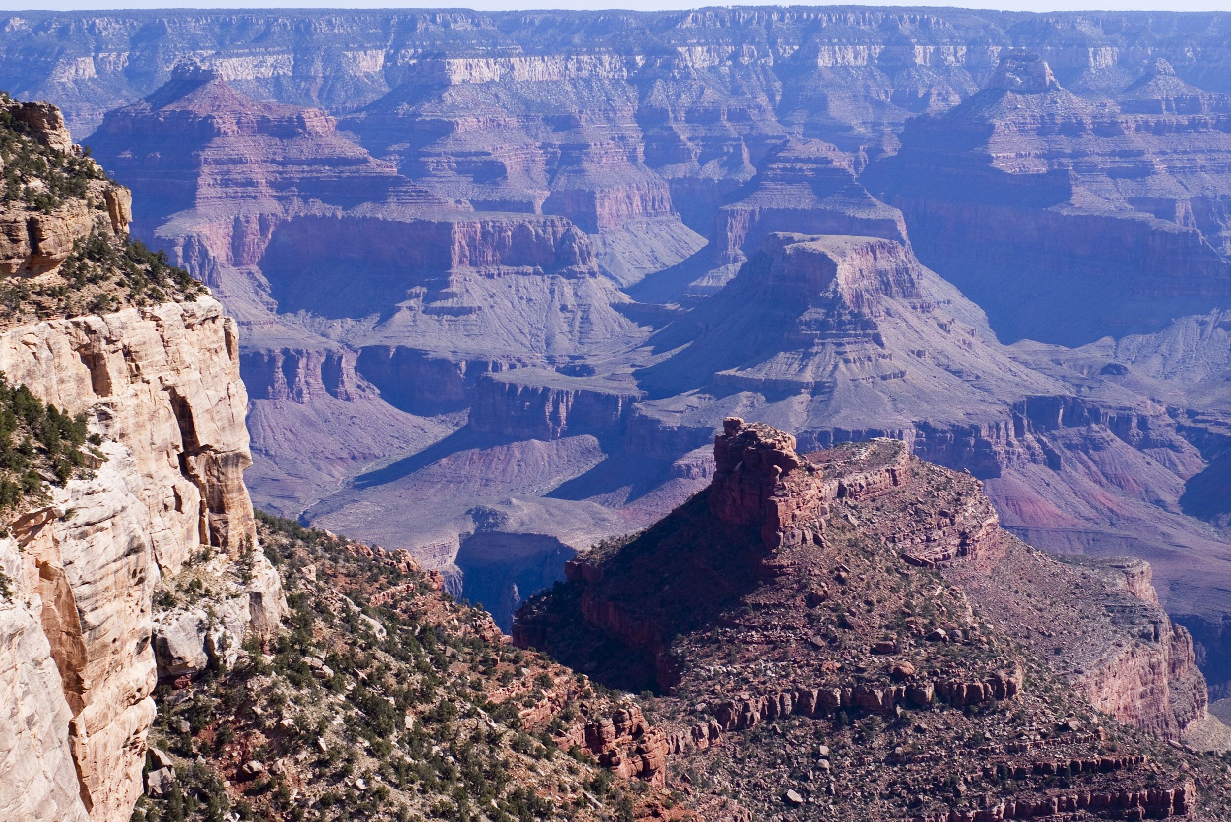Geology: Grand Canyon National Park, A group of mountains that form a large unit. 2500x1670 HD Background.