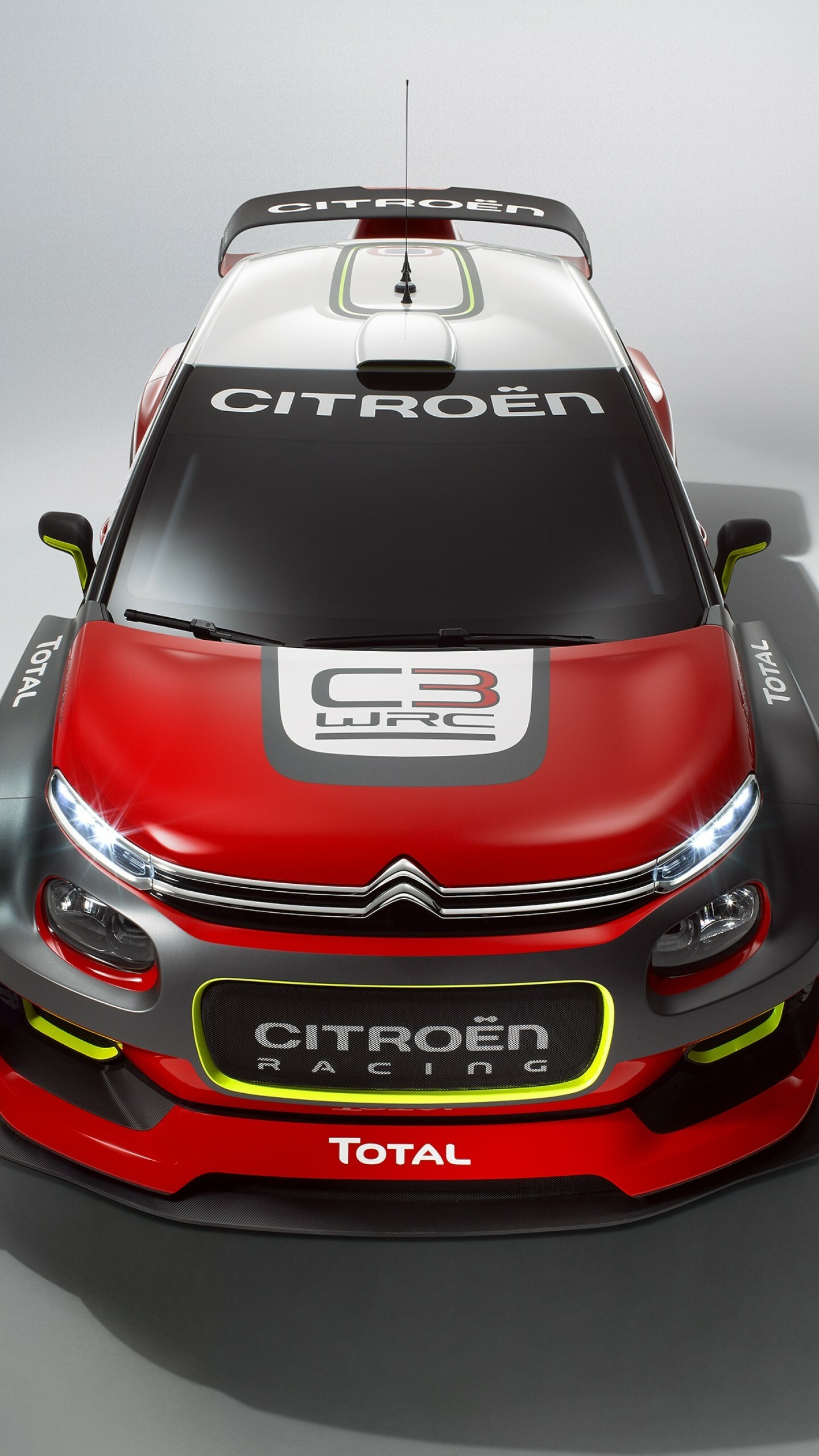 Citroen: Model C3 WRC, Paris auto show 2016, Rally cars. 1440x2560 HD Wallpaper.