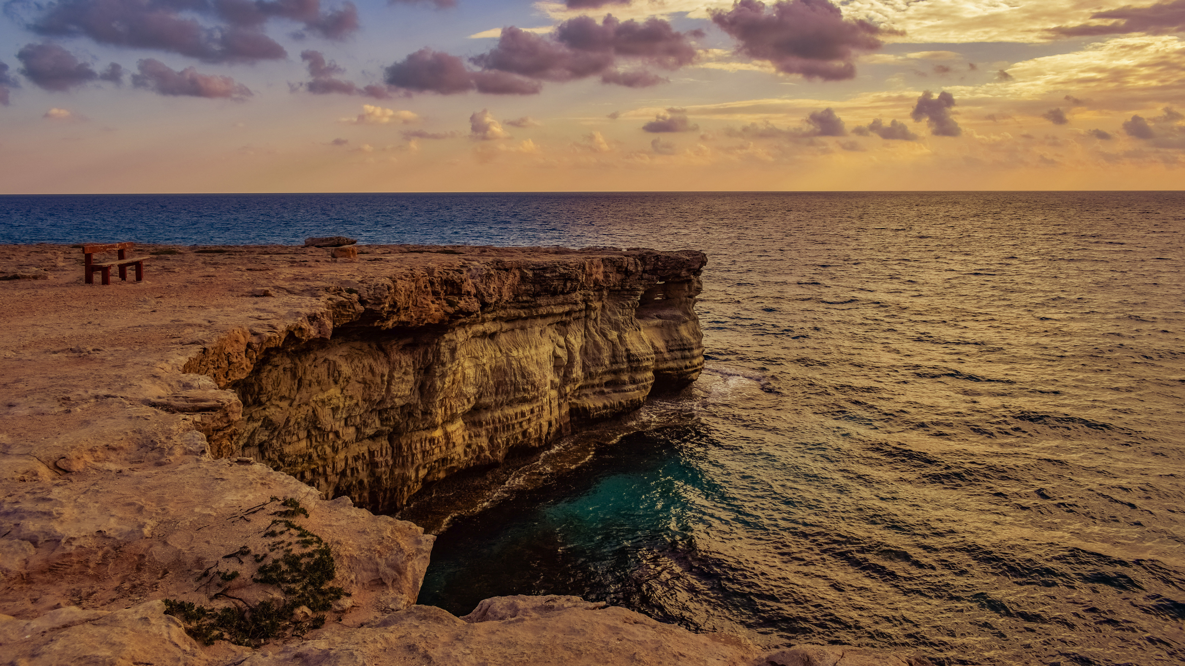 Cyprus sea cliffs, Free desktop background, Explore Cyprus, Cyprus flag, 3840x2160 4K Desktop