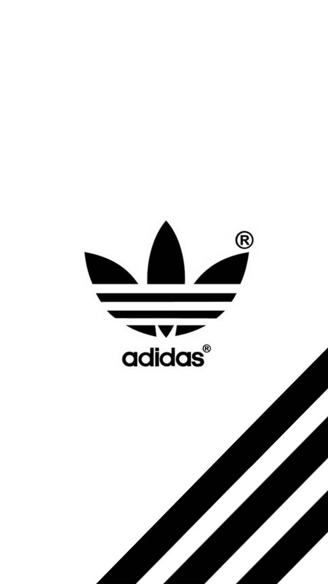 Adidas logo, Wallpaper, 1080x1920 Full HD Handy