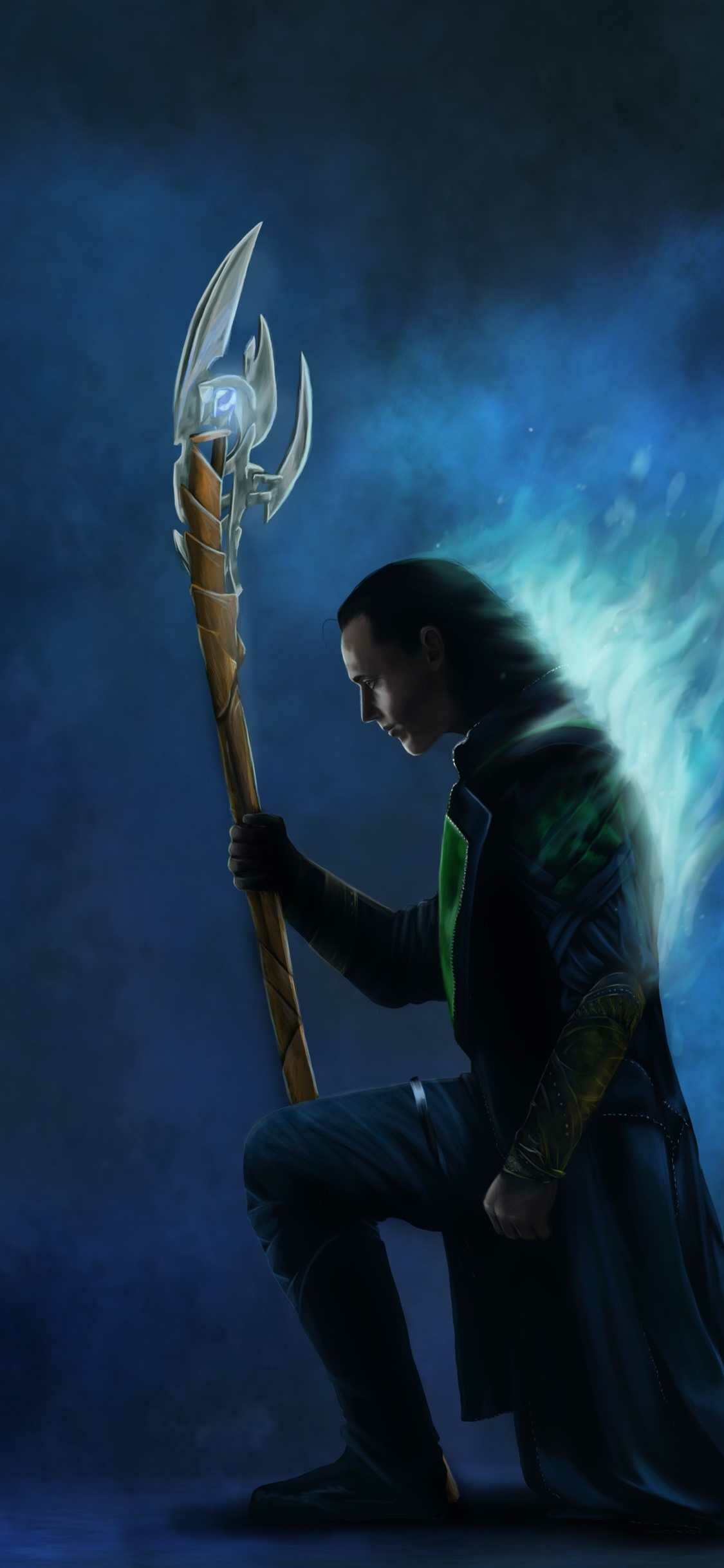 Loki (TV Series): Born a Frost Giant and abandoned as an infant by his father Laufey. 1130x2440 HD Background.