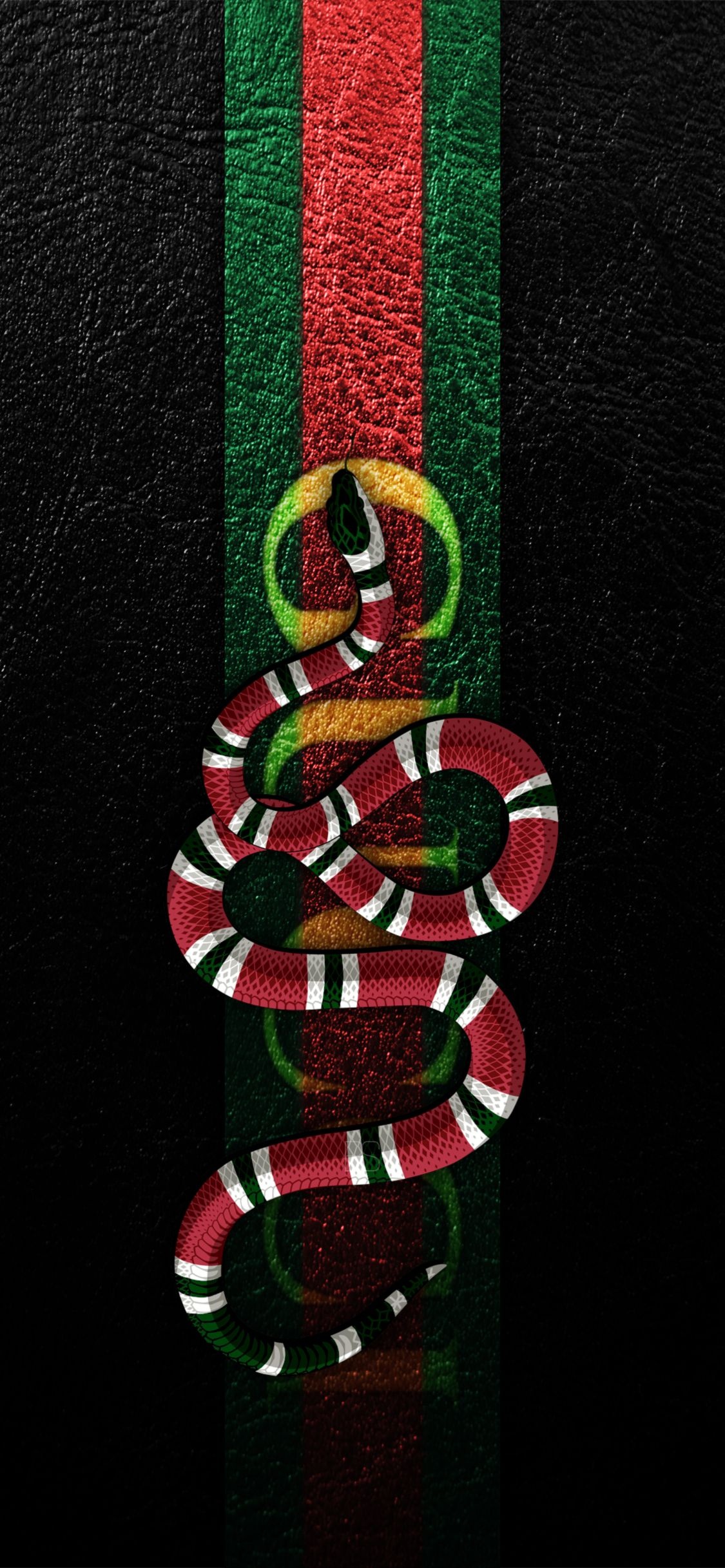 Gucci: The kingsnake, Symbolizing wisdom and power, One of the signature details of Alessandro Michele's collections. 1130x2440 HD Background.