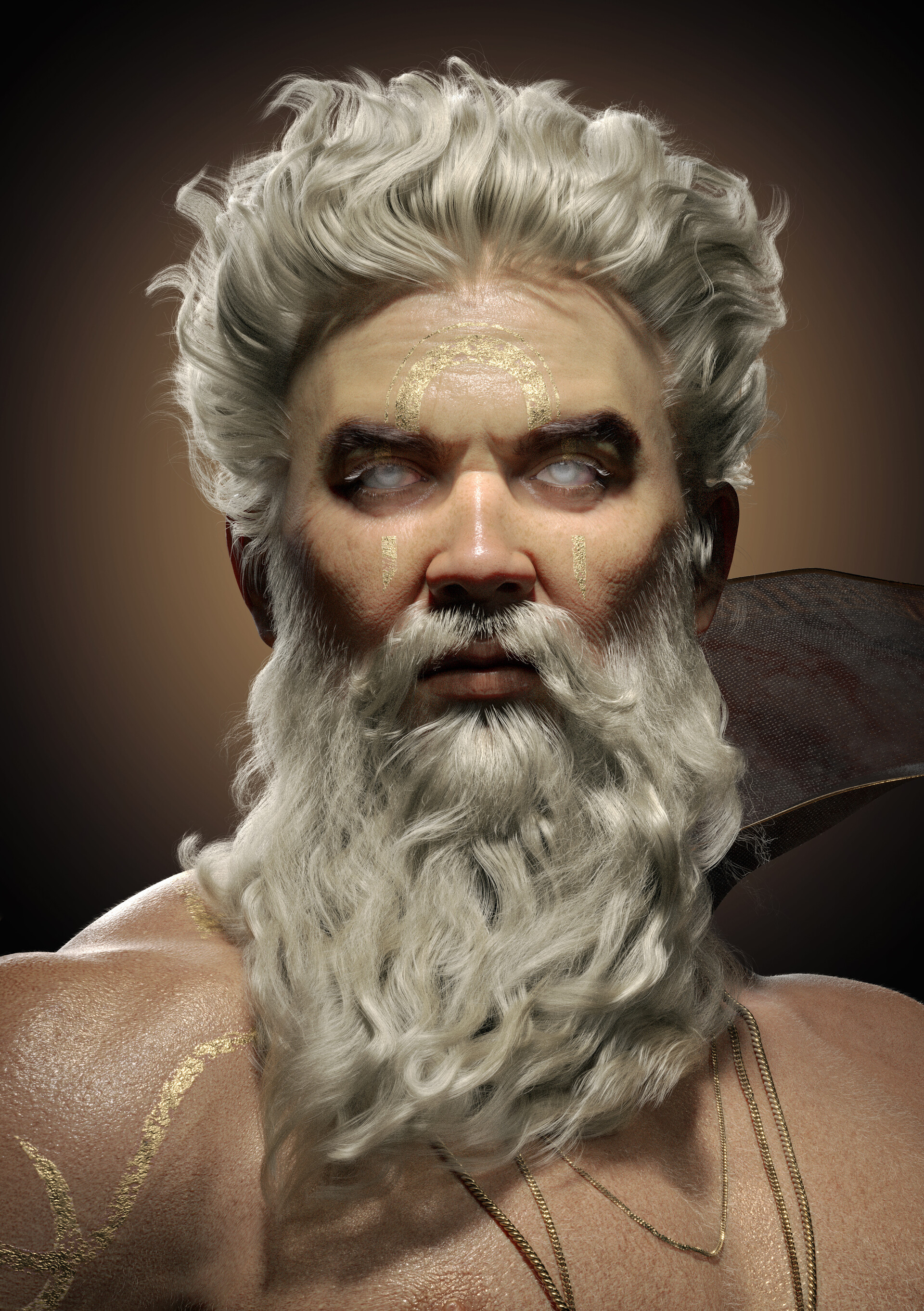 Zeus: The king in heaven is a saying common to all men, The cloud-gatherer. 1920x2730 HD Background.