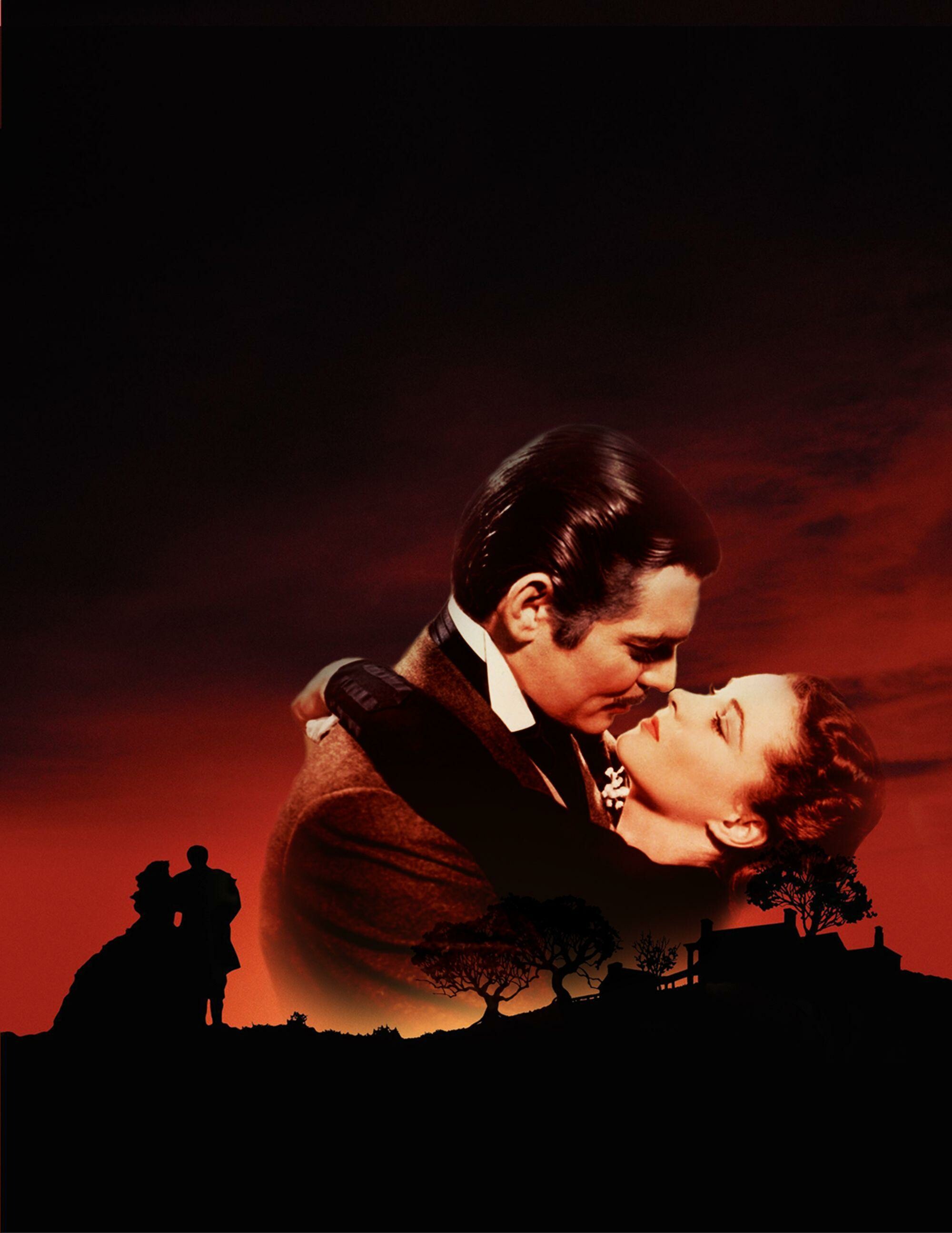 Gone with the Wind: Film, adapted from the 1936 novel by Margaret Mitchell. 2000x2590 HD Background.