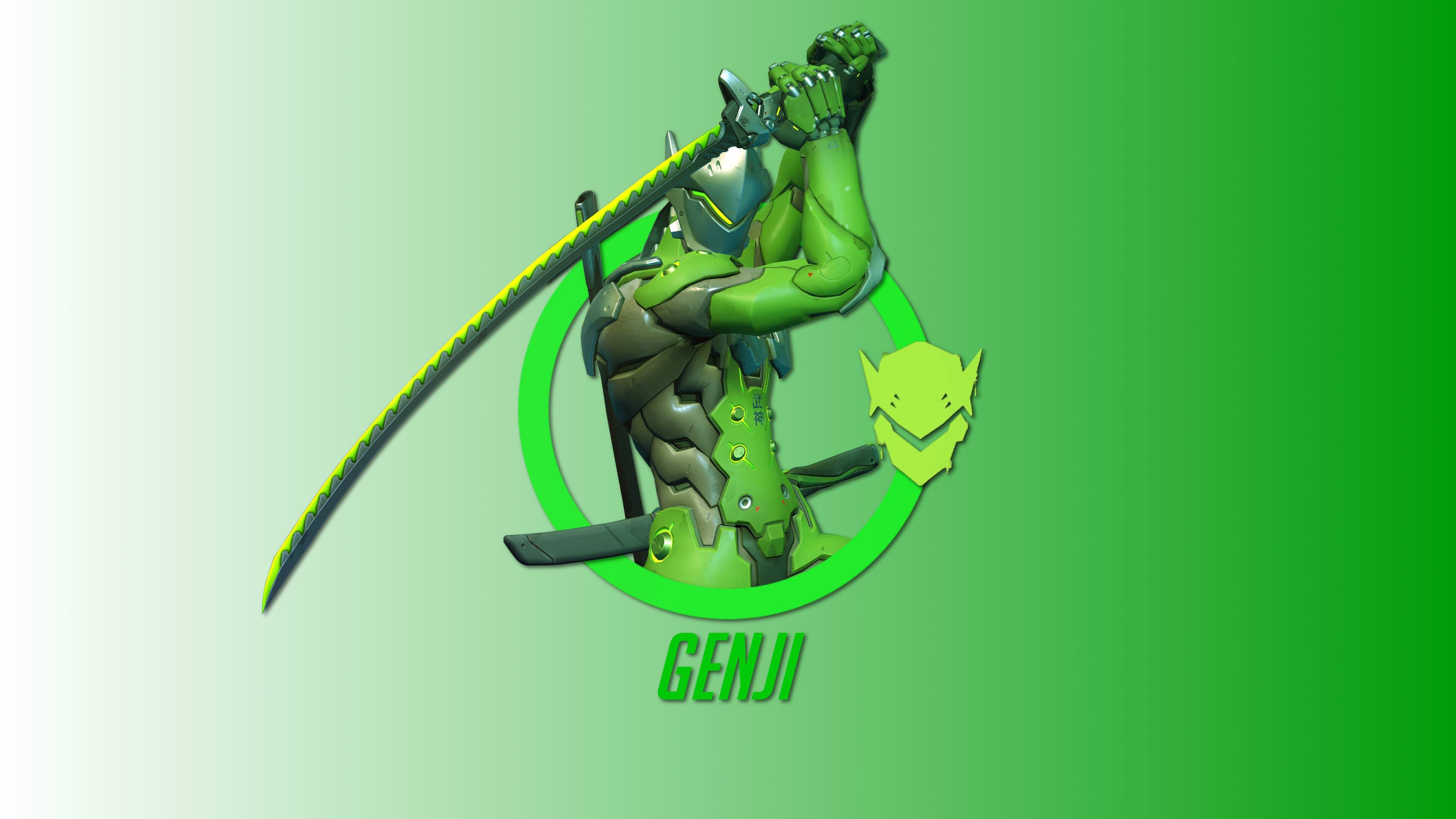 Genji: Overwatch hero, Can climb almost any vertical surface with Cyber-Agility. 3840x2160 4K Background.