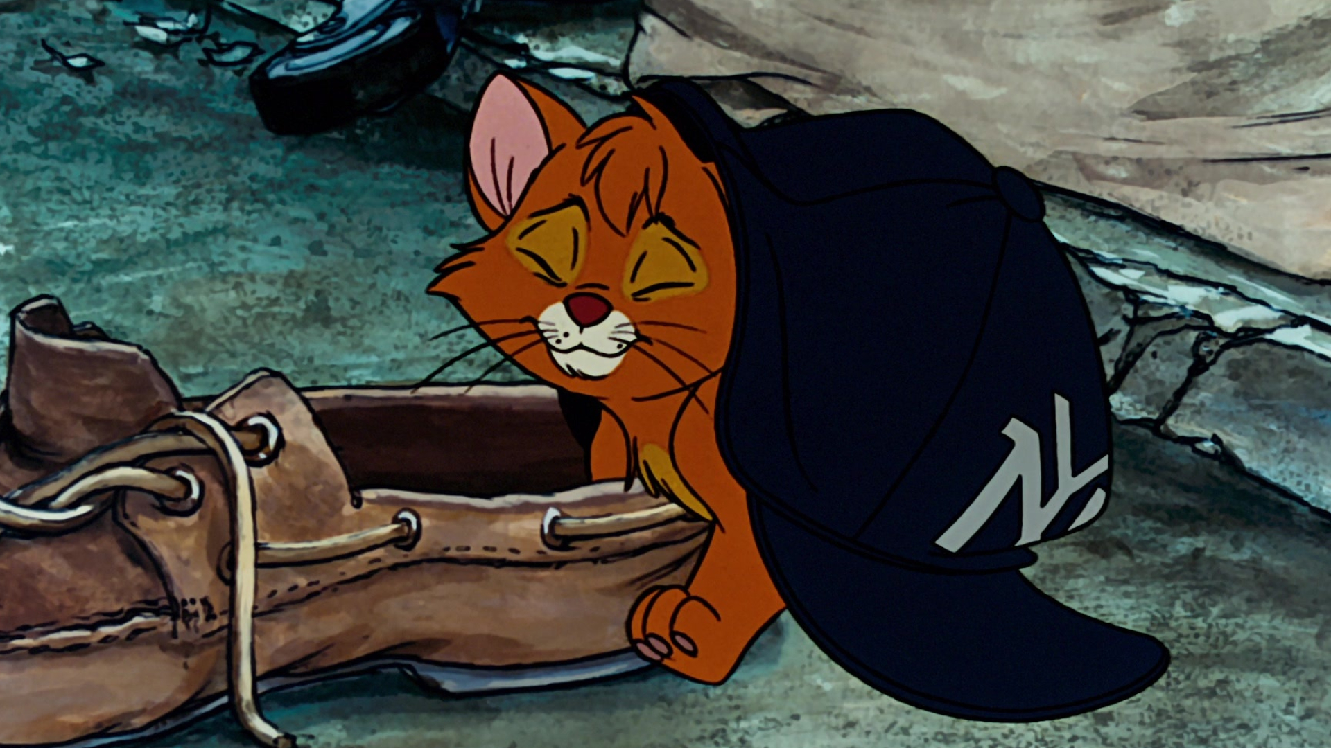 Oliver and Company, 1988 film, New York Yankees, Iconic cap, 1920x1080 Full HD Desktop