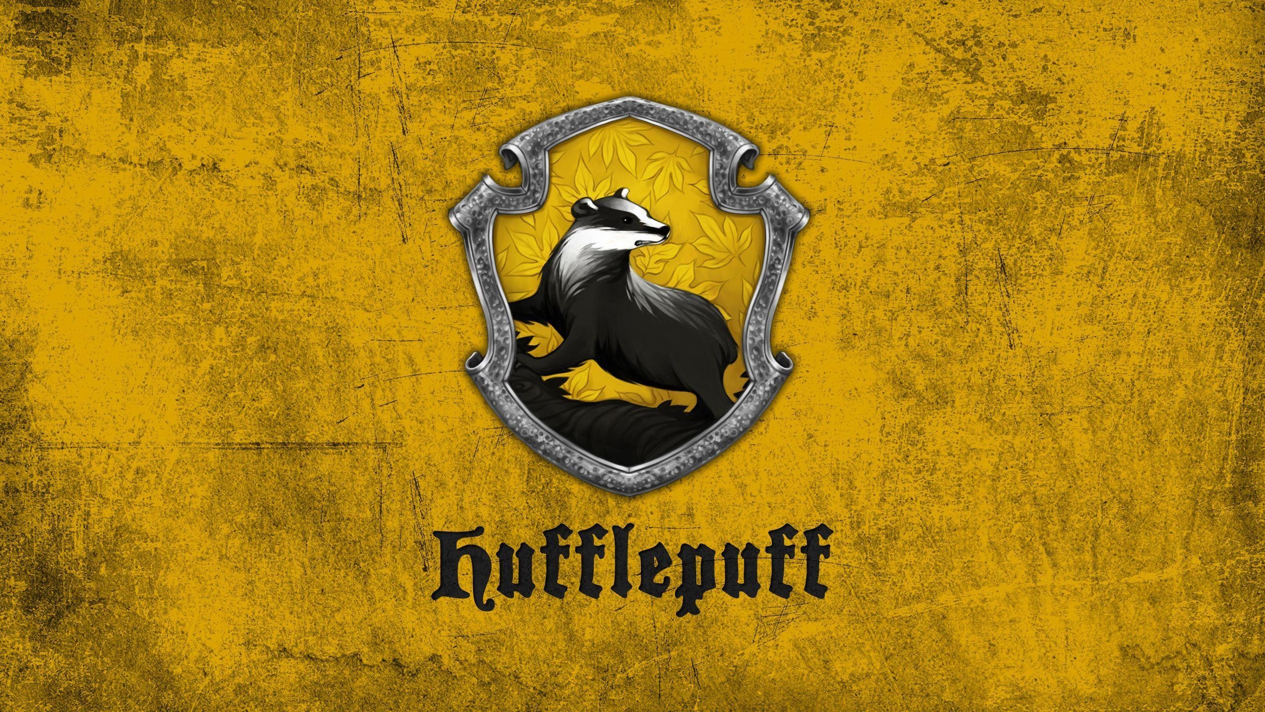Hufflepuff logo wallpapers, Top free backgrounds, House pride, Badger emblem, 2560x1440 HD Desktop