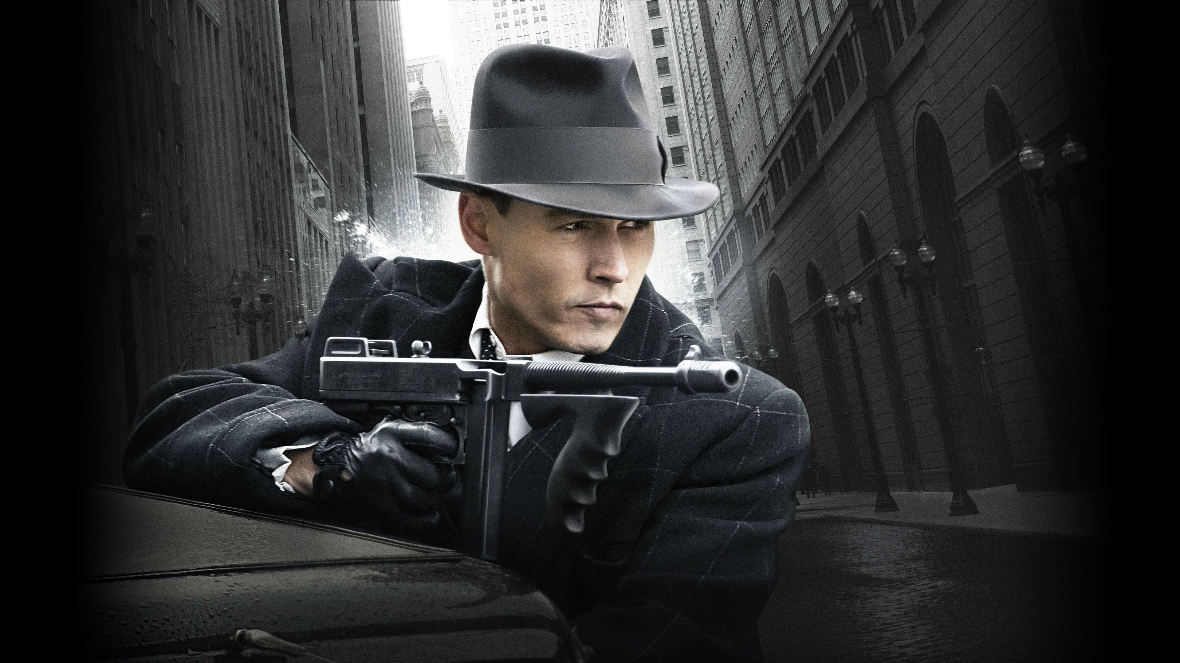 Public Enemies, Crime drama, Johnny Depp, Historical thriller, 3840x2160 4K Desktop