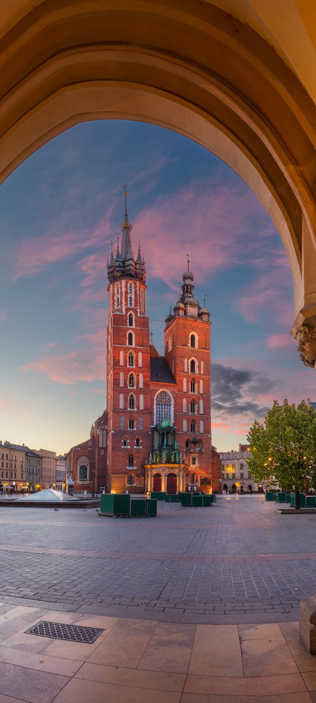 Poland, Man-made city, Historical landmarks, Architectural marvels, 1080x2400 HD Handy