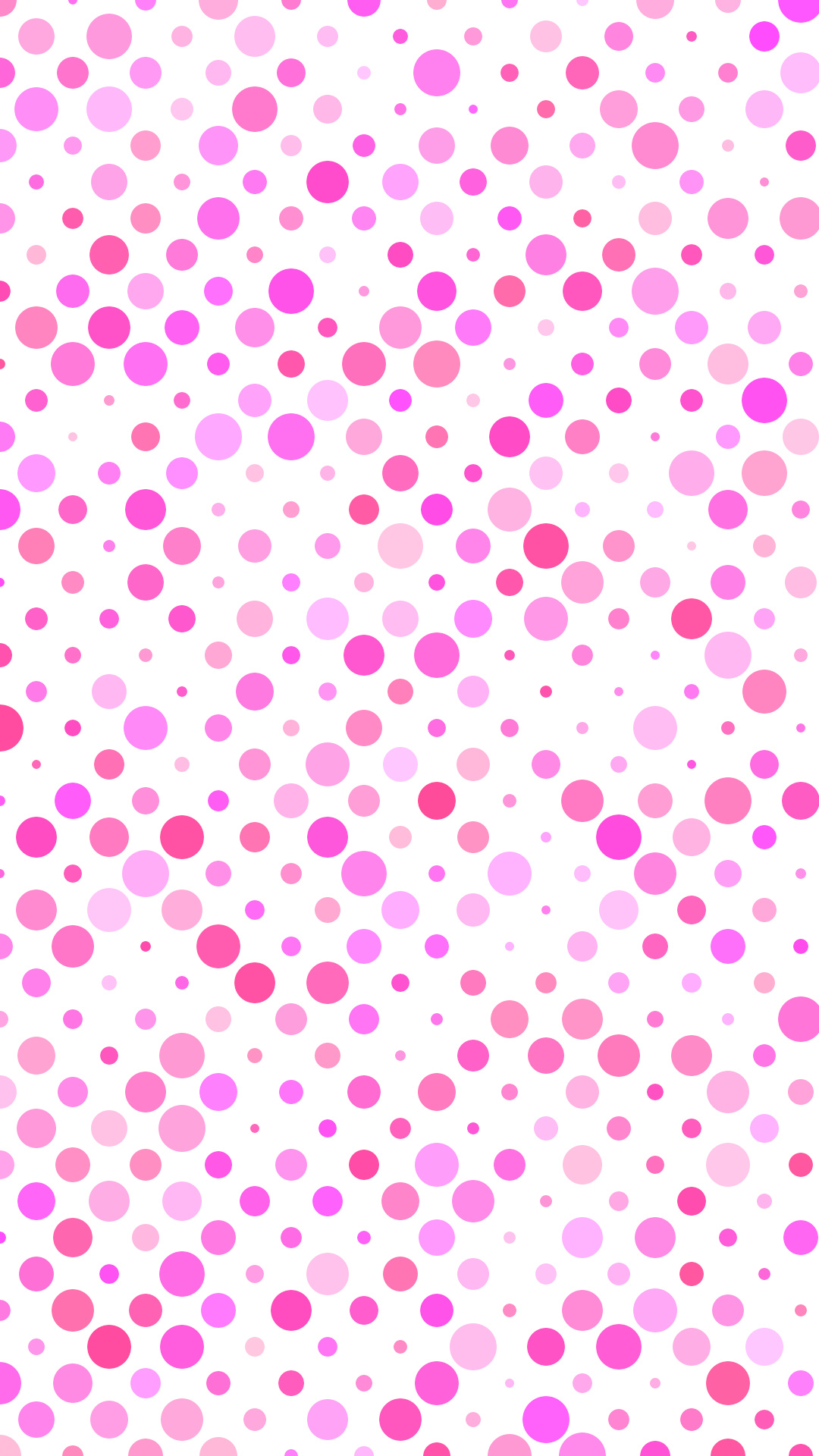 Pink polka dots, Playful background, Girly wallpaper, Youthful design, 1080x1920 Full HD Handy