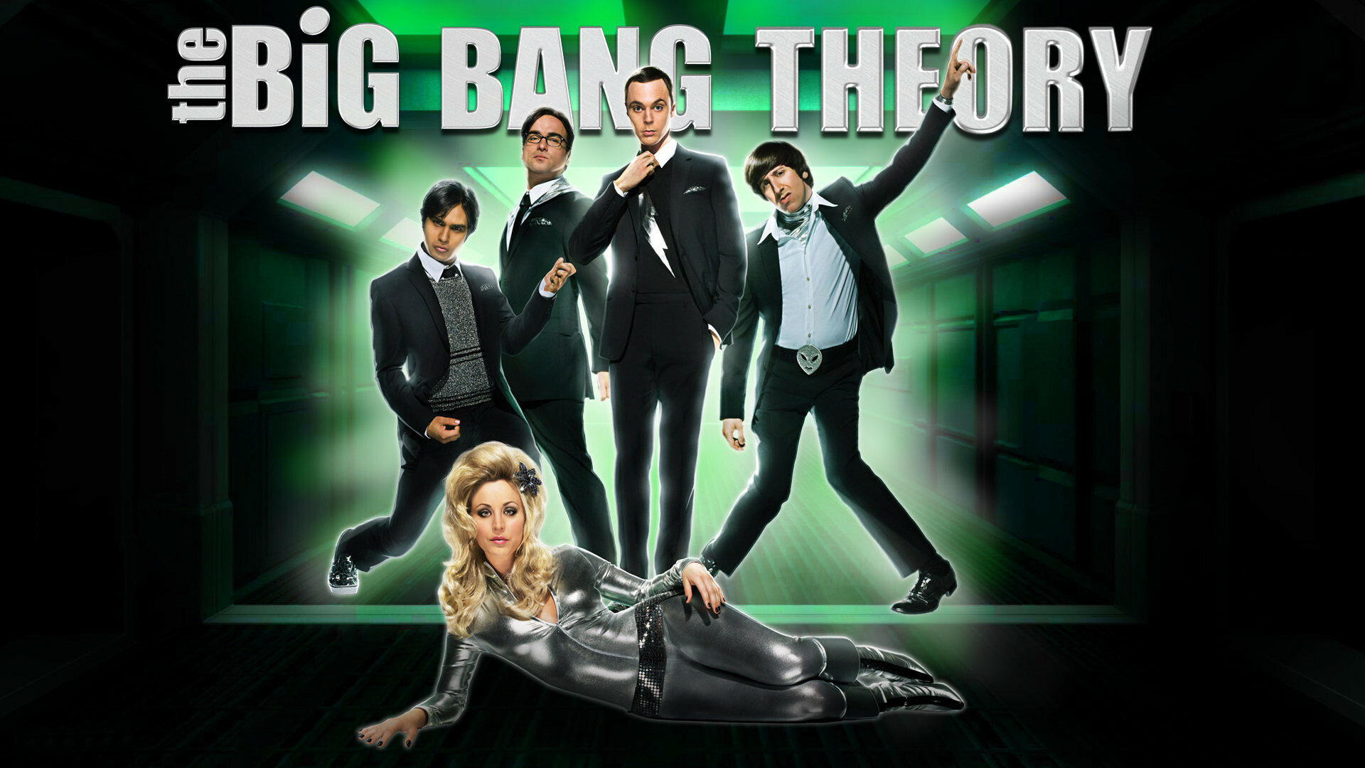 The Big Bang Theory: A CBS sitcom co-created by Chuck Lorre and featuring four genius-level friends. 1920x1080 Full HD Wallpaper.