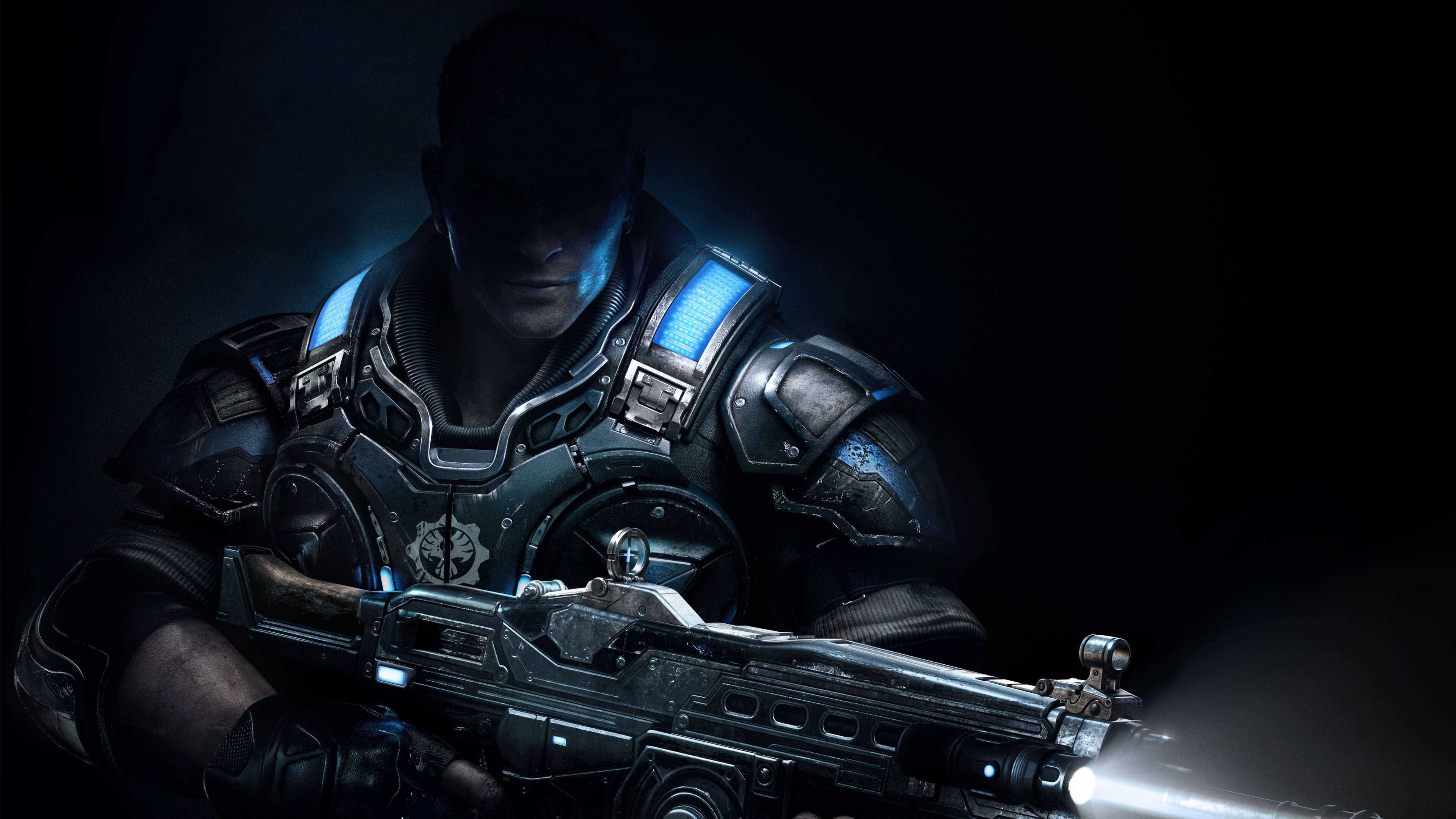 Gears of War: A third-person tactical shooter from Epic Games running on the Unreal Engine 3. 3840x2160 4K Background.