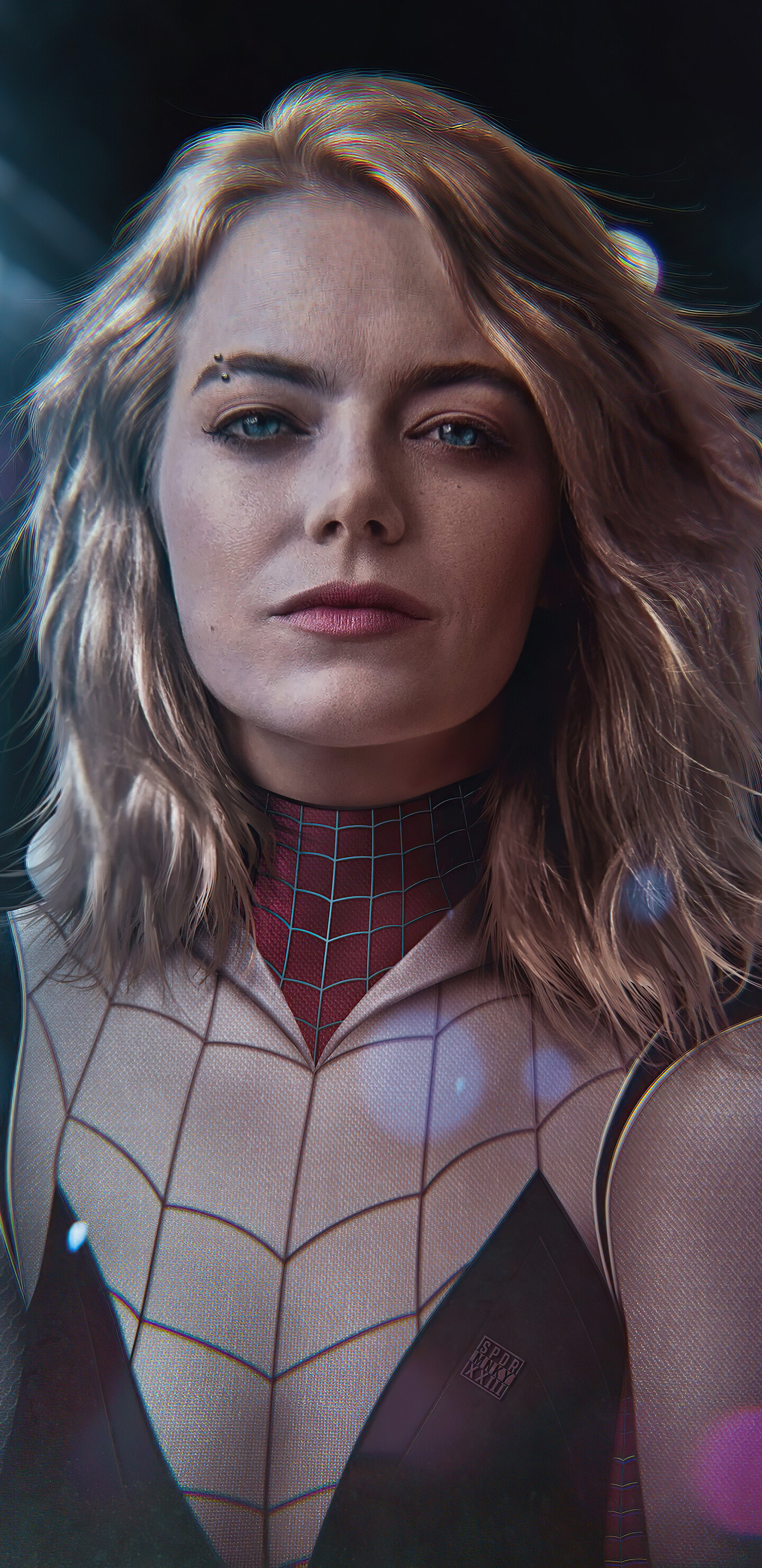 Gwen Stacy: Portrayed by Emma Stone in the films The Amazing Spider-Man and The Amazing Spider-Man 2. 1440x2960 HD Background.