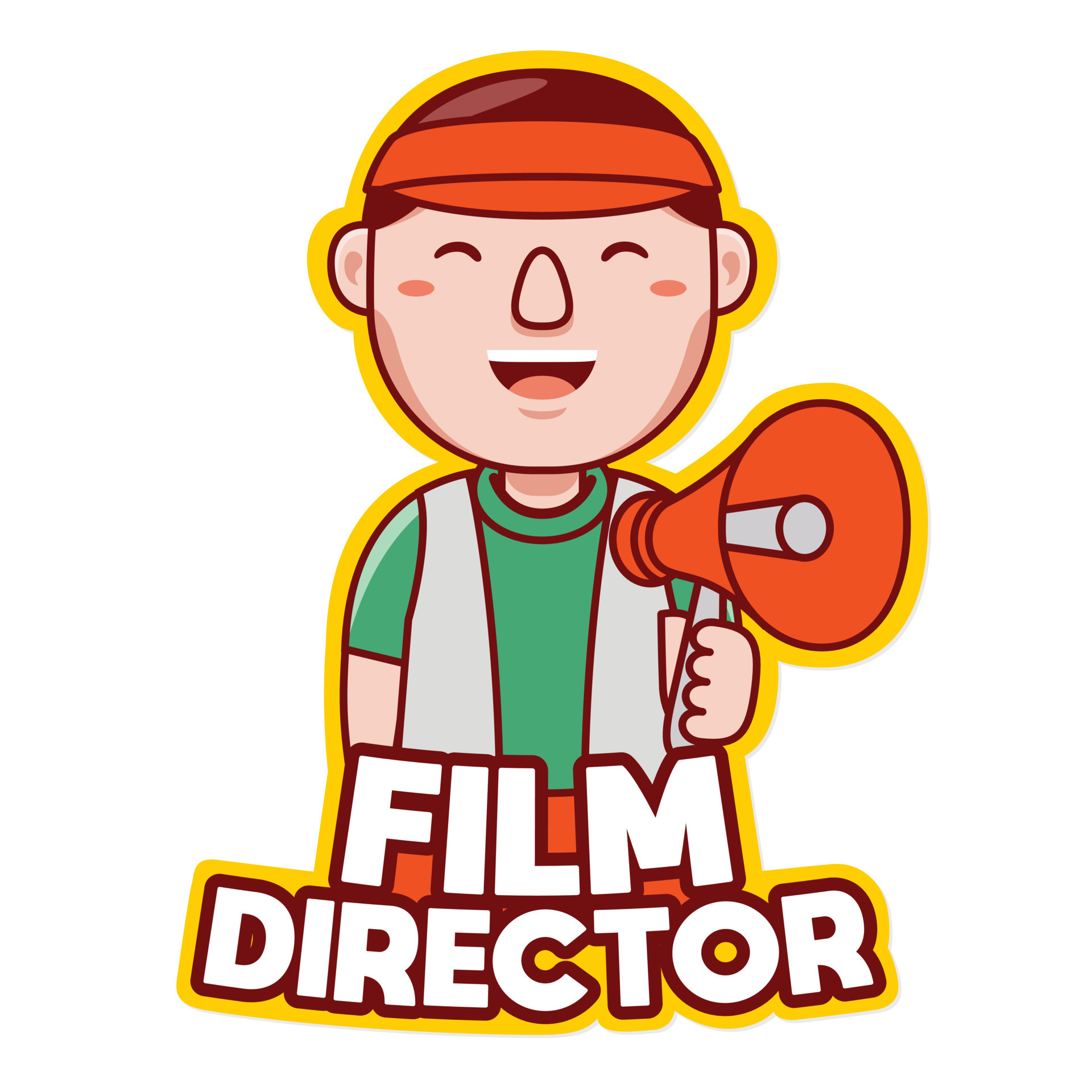 Film director's emblem, Professional logo design, Filmmaking industry, Artistic representation, 1920x1920 HD Phone