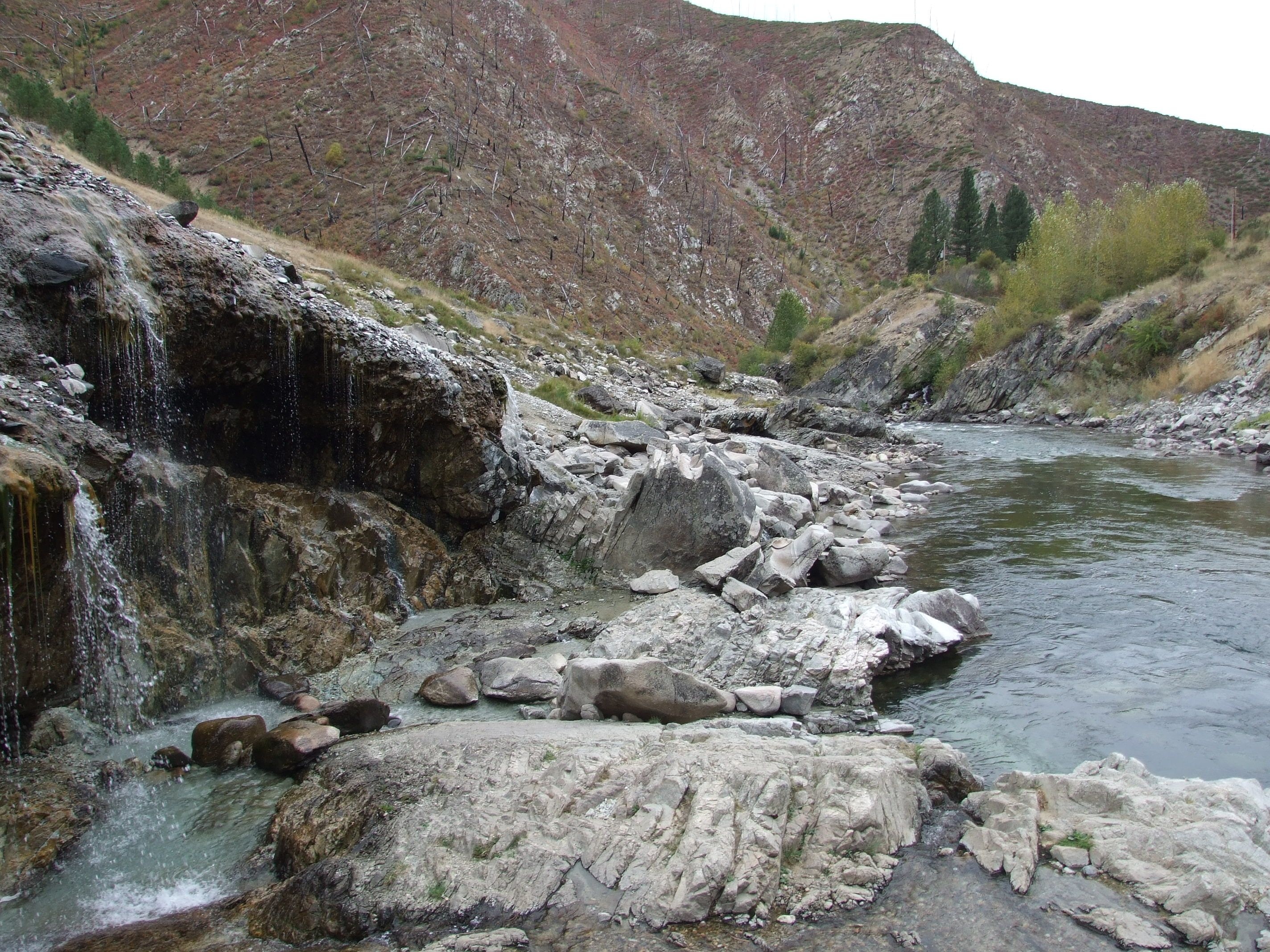 Kirkham Hot Springs, Hot spring soak, Idaho wilderness, Natural beauty, 2850x2140 HD Desktop
