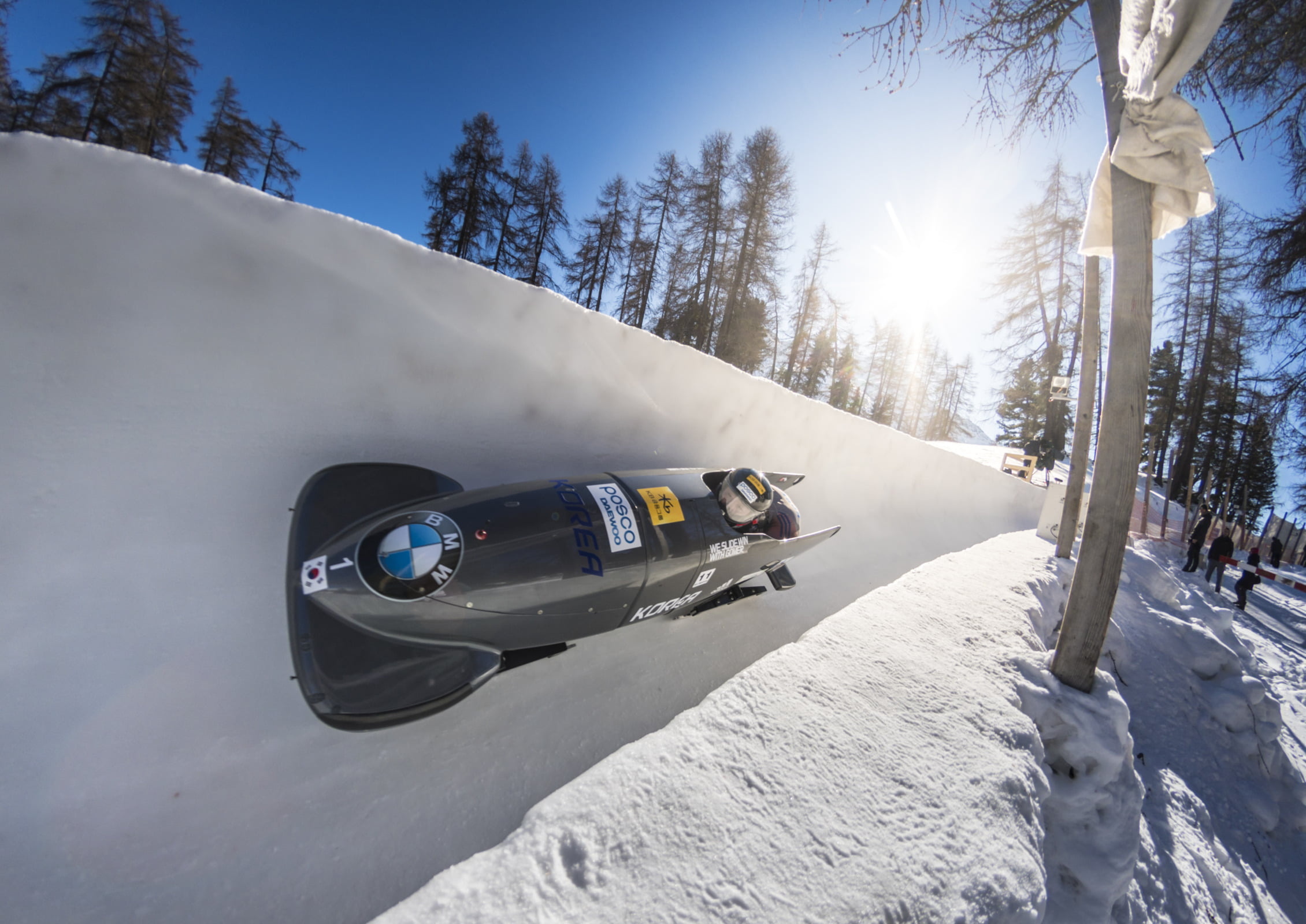 Bobsleigh: A team winter sport that involves making timed runs in a gravity-powered sleigh. 2260x1600 HD Wallpaper.