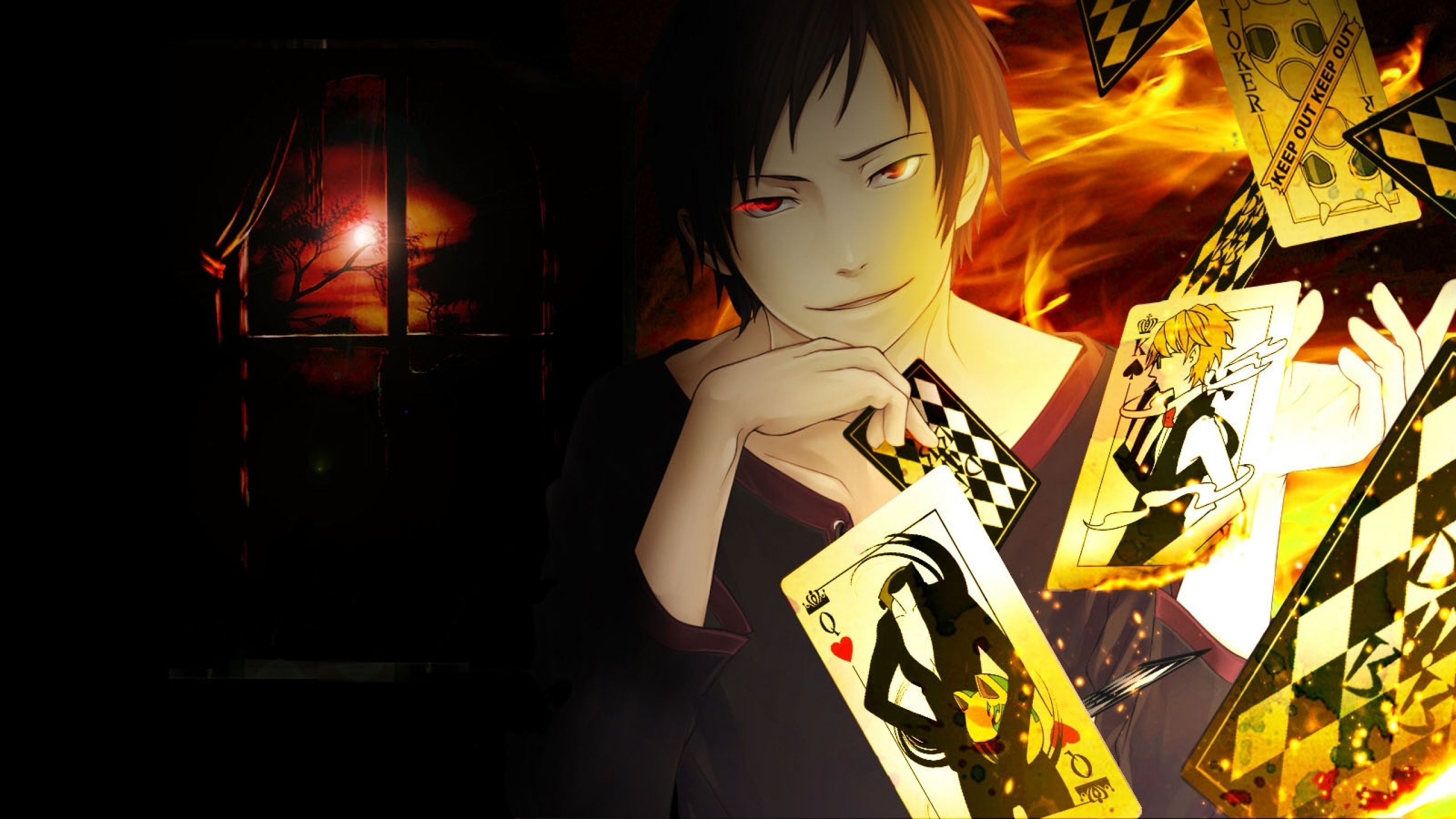 Durarara playing cards, HD wallpaper, Anime, 2560x1440 HD Desktop