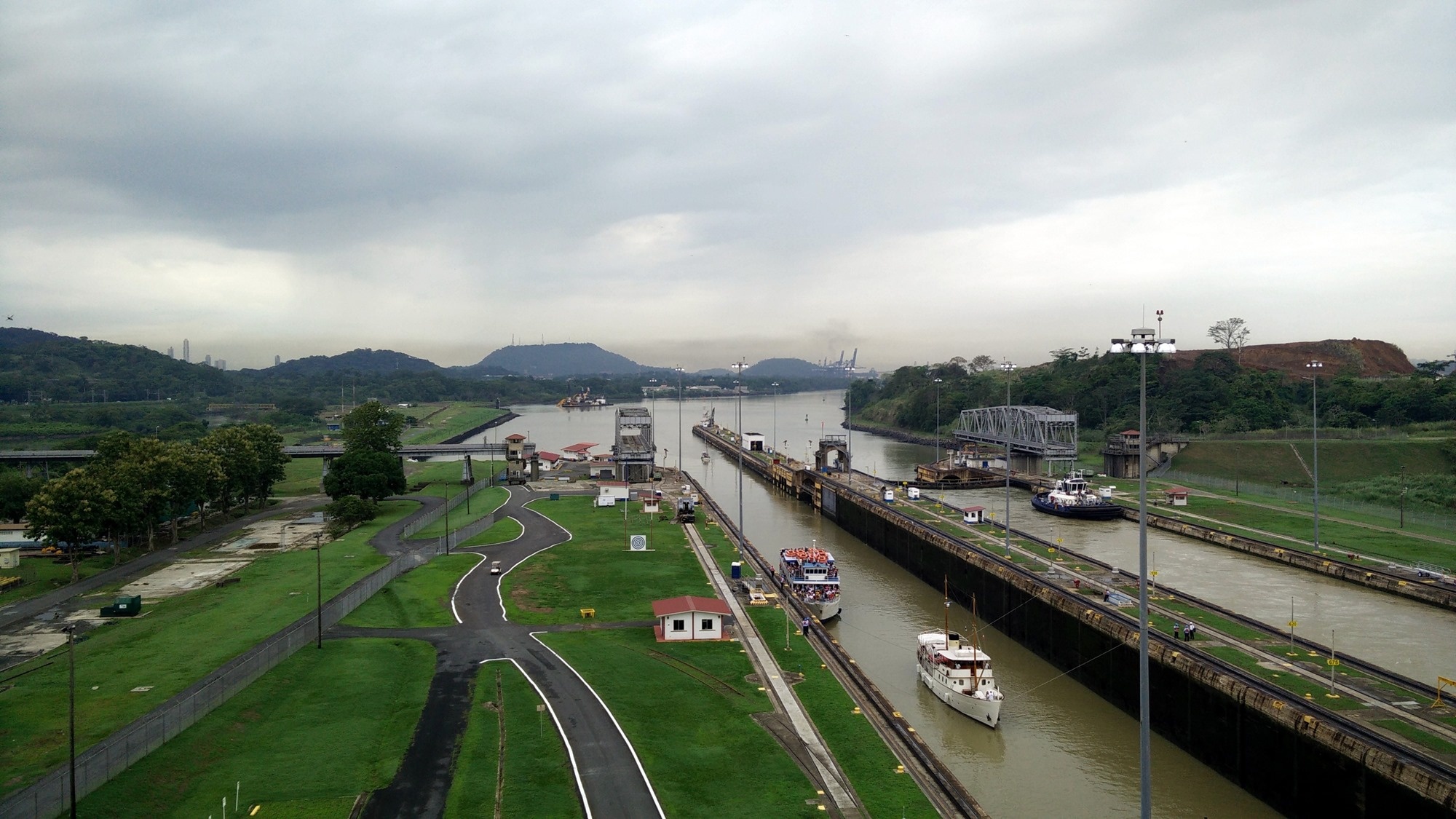 The Panama Canal, Panama City, Visions of travel, Captivating landscapes, 2000x1130 HD Desktop