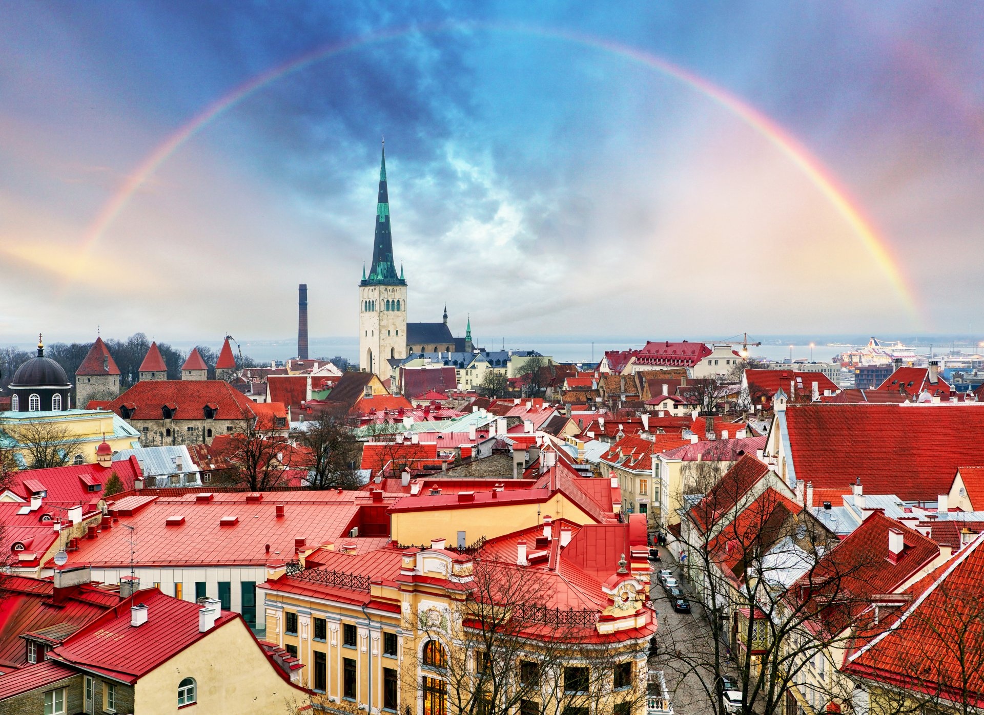 Tallinn city, Estonia, 4K wallpapers, Background images, 1920x1400 HD Desktop