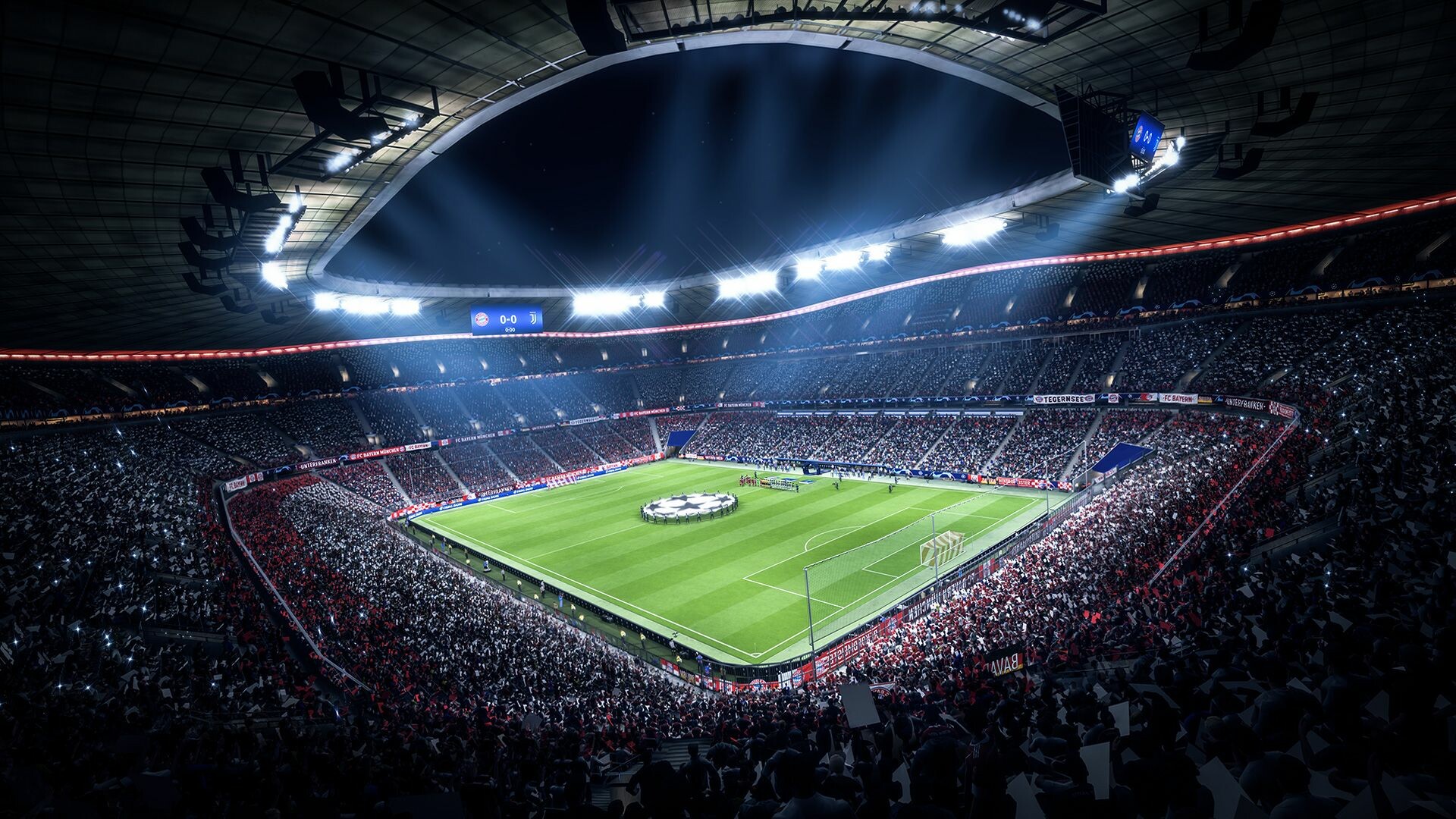 UEFA: Champions League Stadium, Europe-wide national and club competitions. 1920x1080 Full HD Wallpaper.