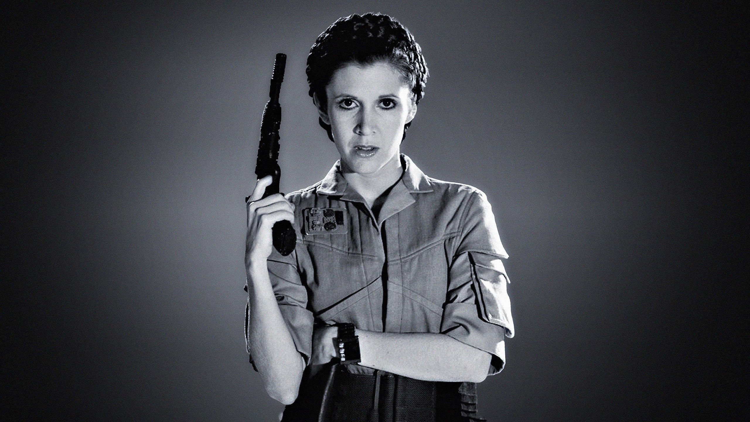 Carrie Fisher, Wallpaper, Movies, Hollywood, 2560x1440 HD Desktop