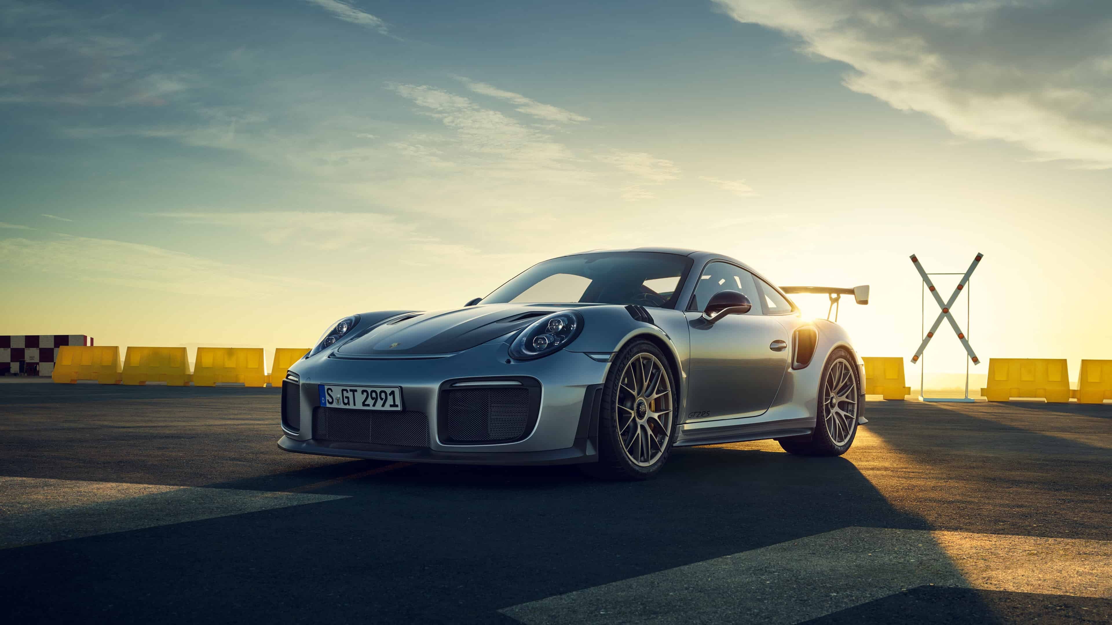 Porsche: 911 GT2 RS, Luxury cars, Sports car. 3840x2160 4K Background.
