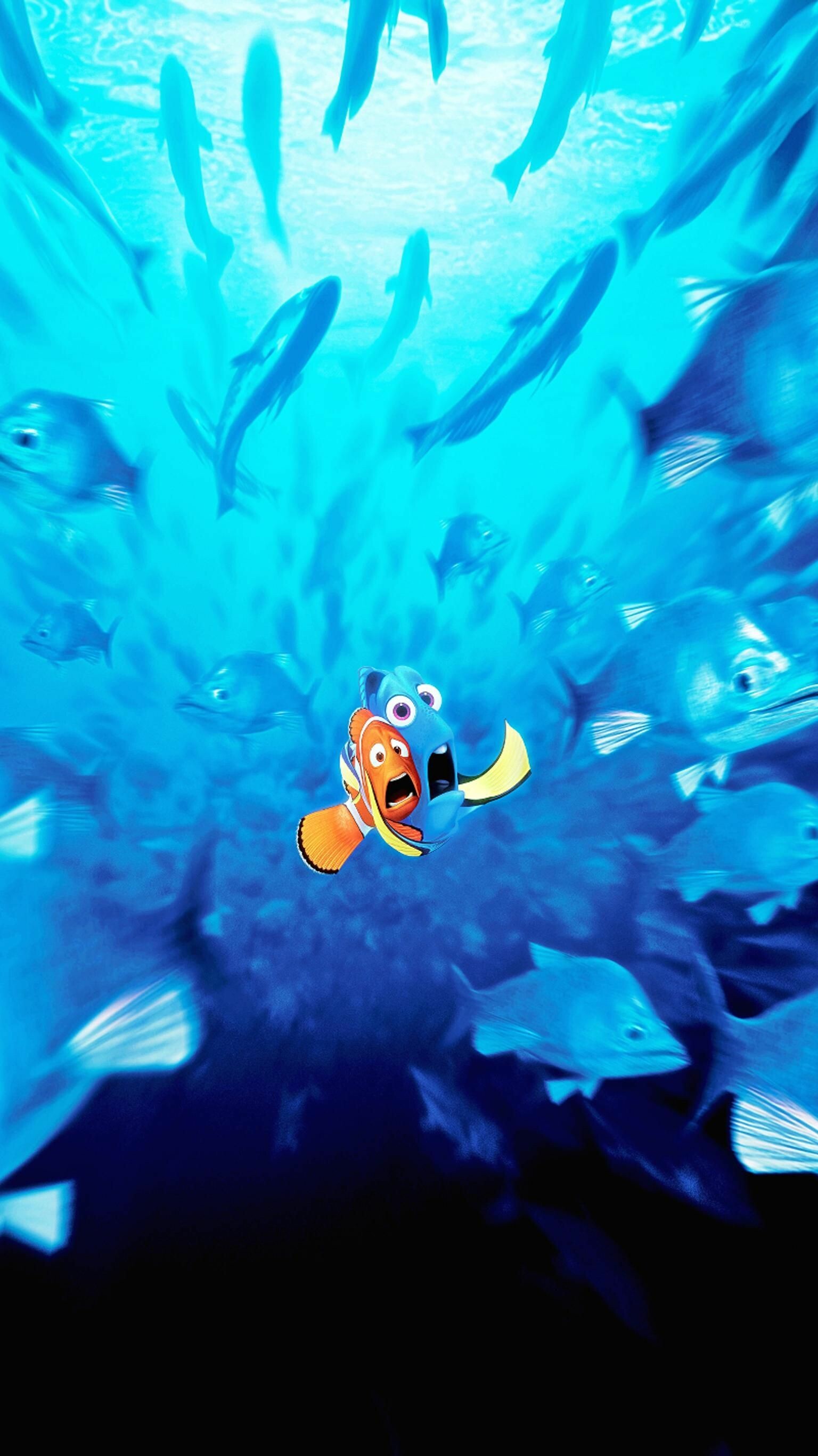Finding Nemo: Dory, Marlin, A male clownfish. 1540x2740 HD Wallpaper.